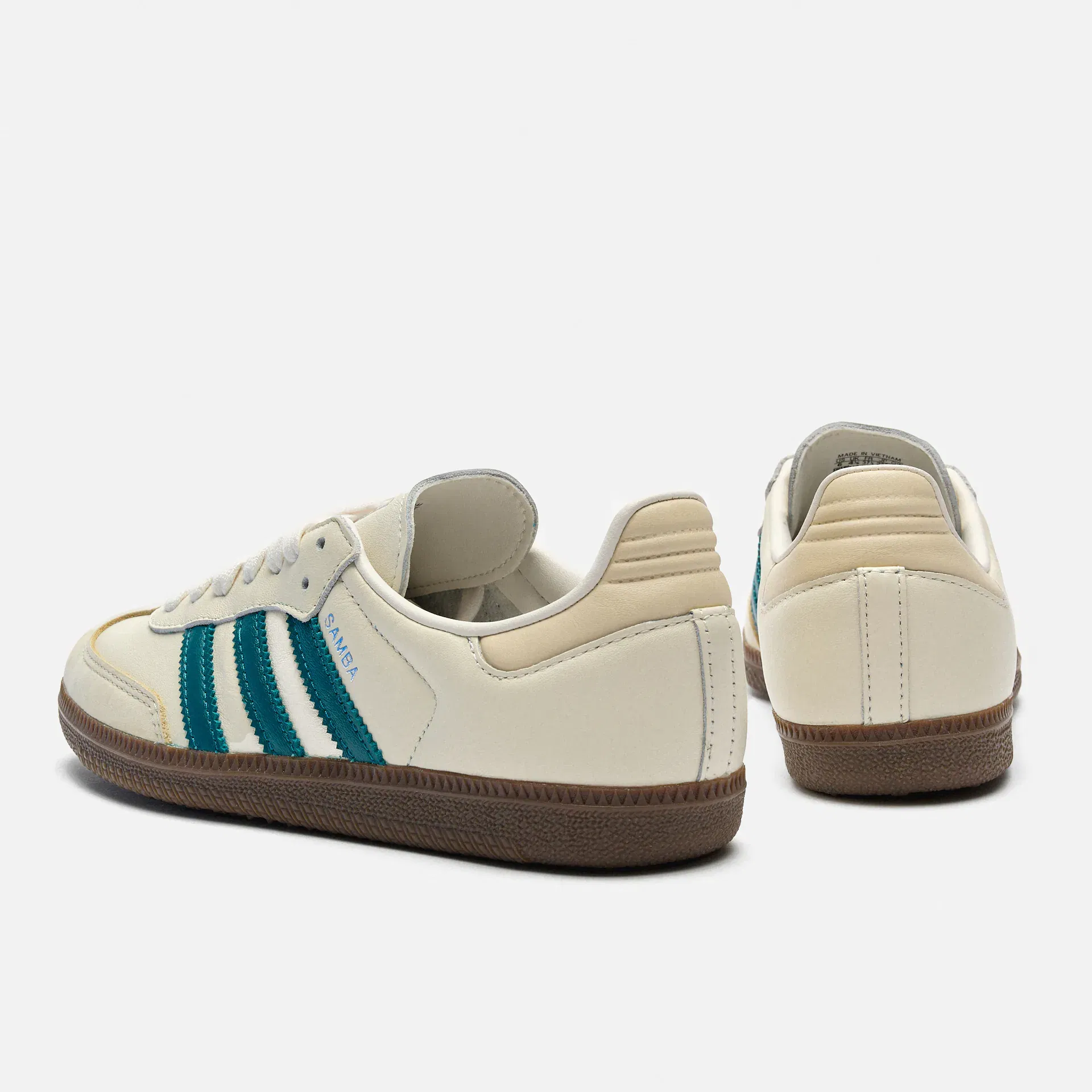 adidas Originals Samba Sneaker OG Cloud White/Legacy Teal/Wonder White