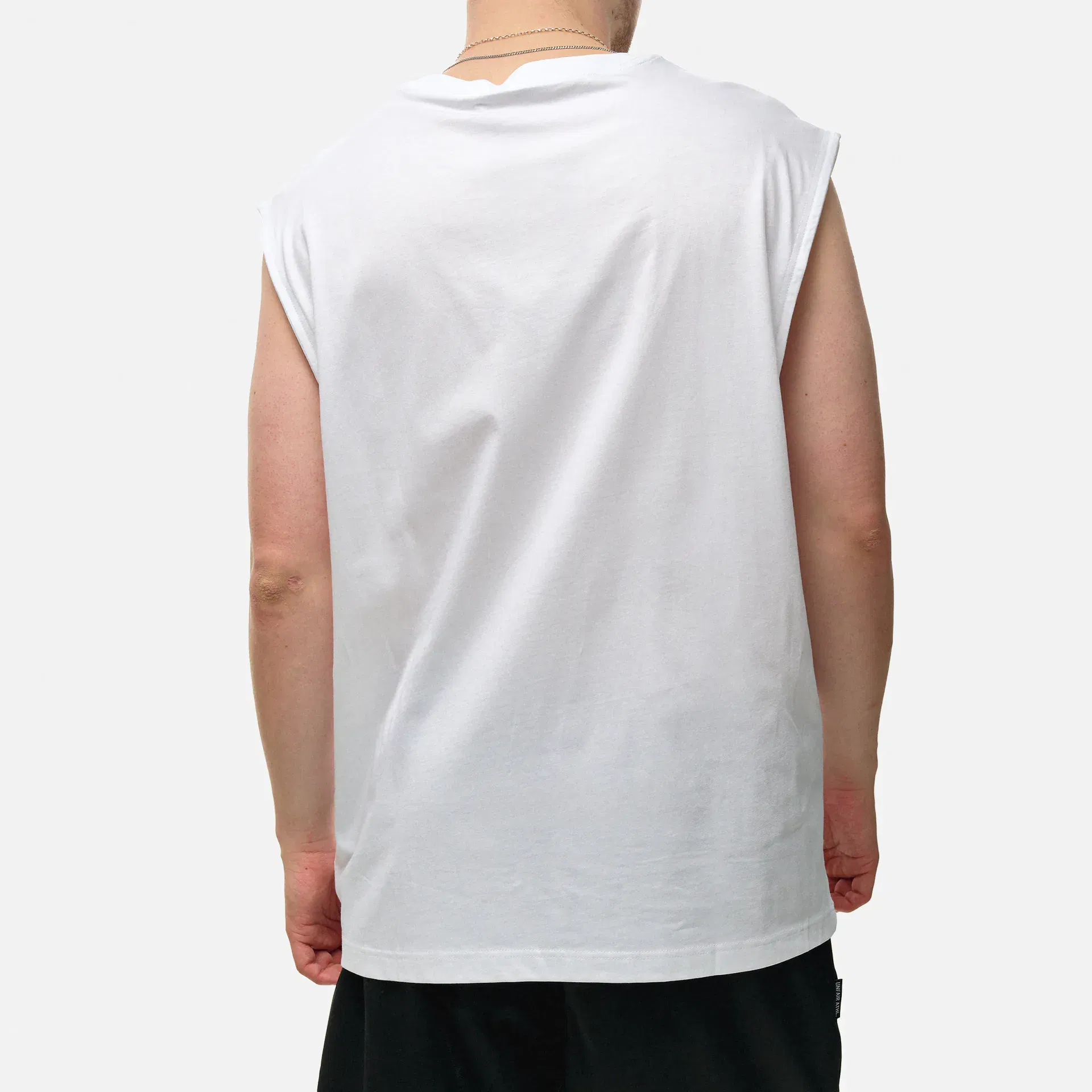 Calvin Klein Jeans Monologo Sleeveless T-Shirt Bright White