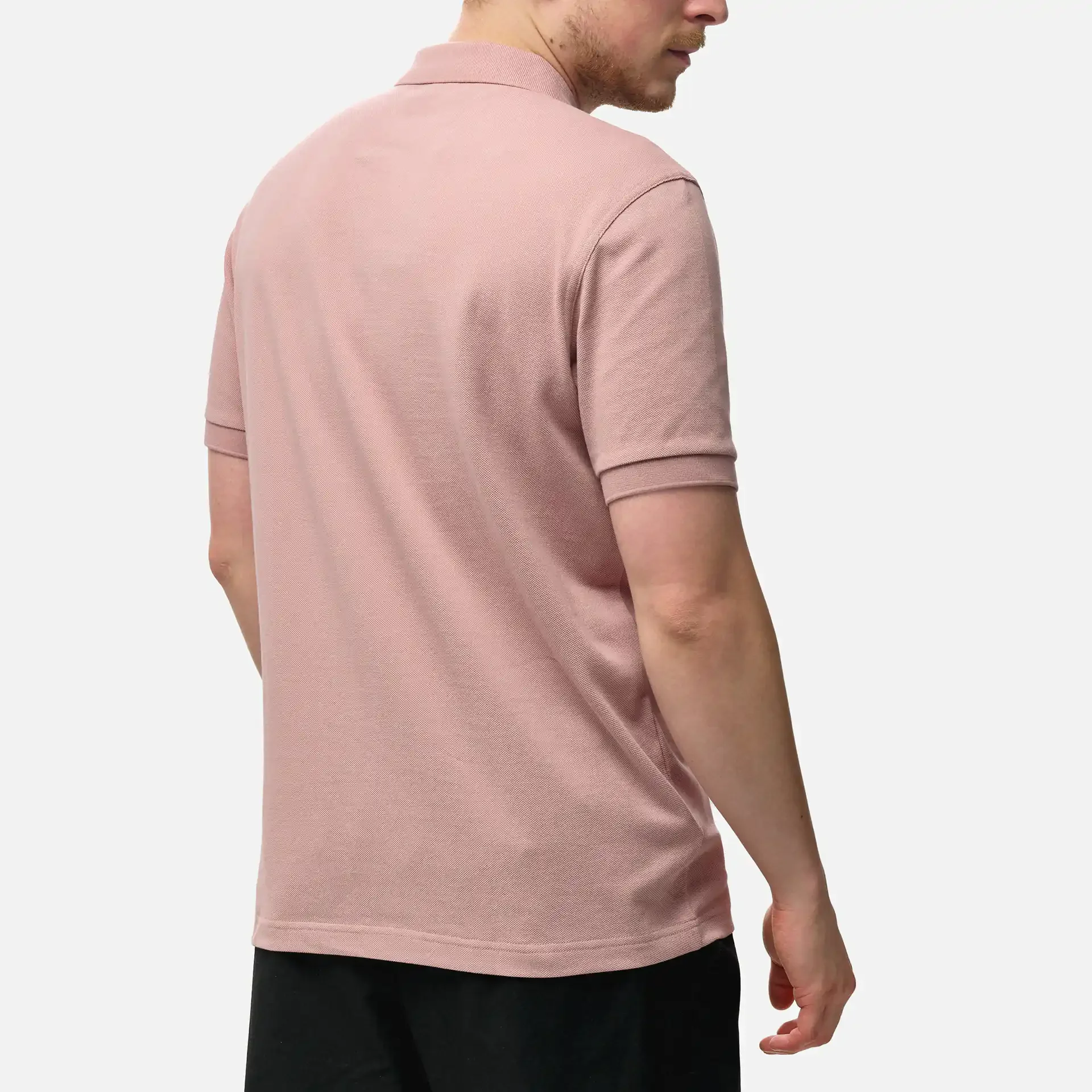 Fred Perry Plain Polo Shirt Dusty Rose Pink/Black