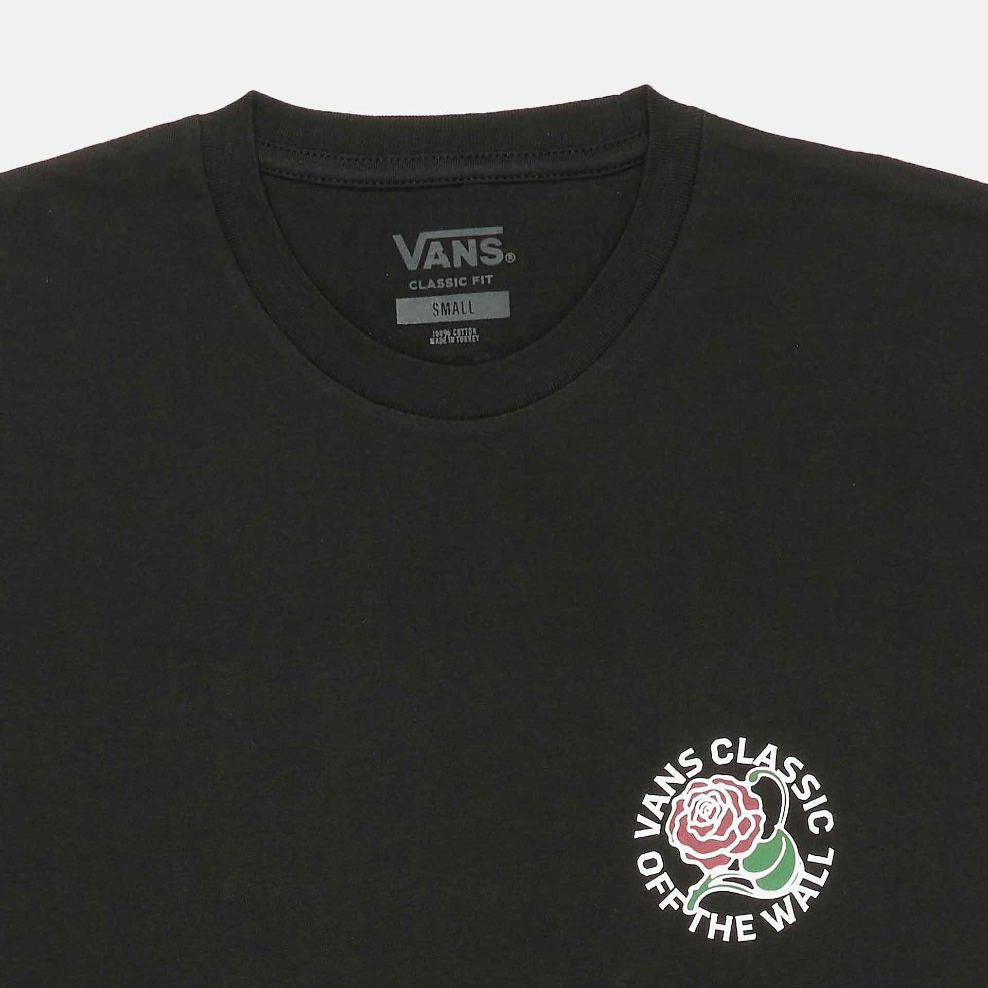 Vans Tried and True Rose T-Shirt Black