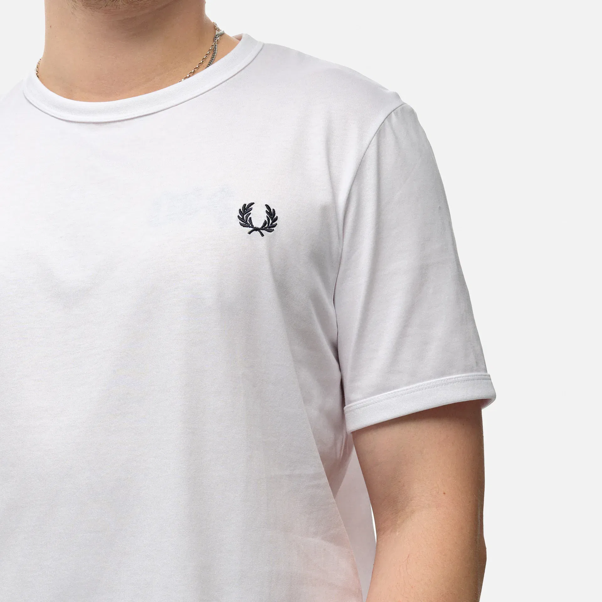 Fred Perry Ringer T-Shirt White