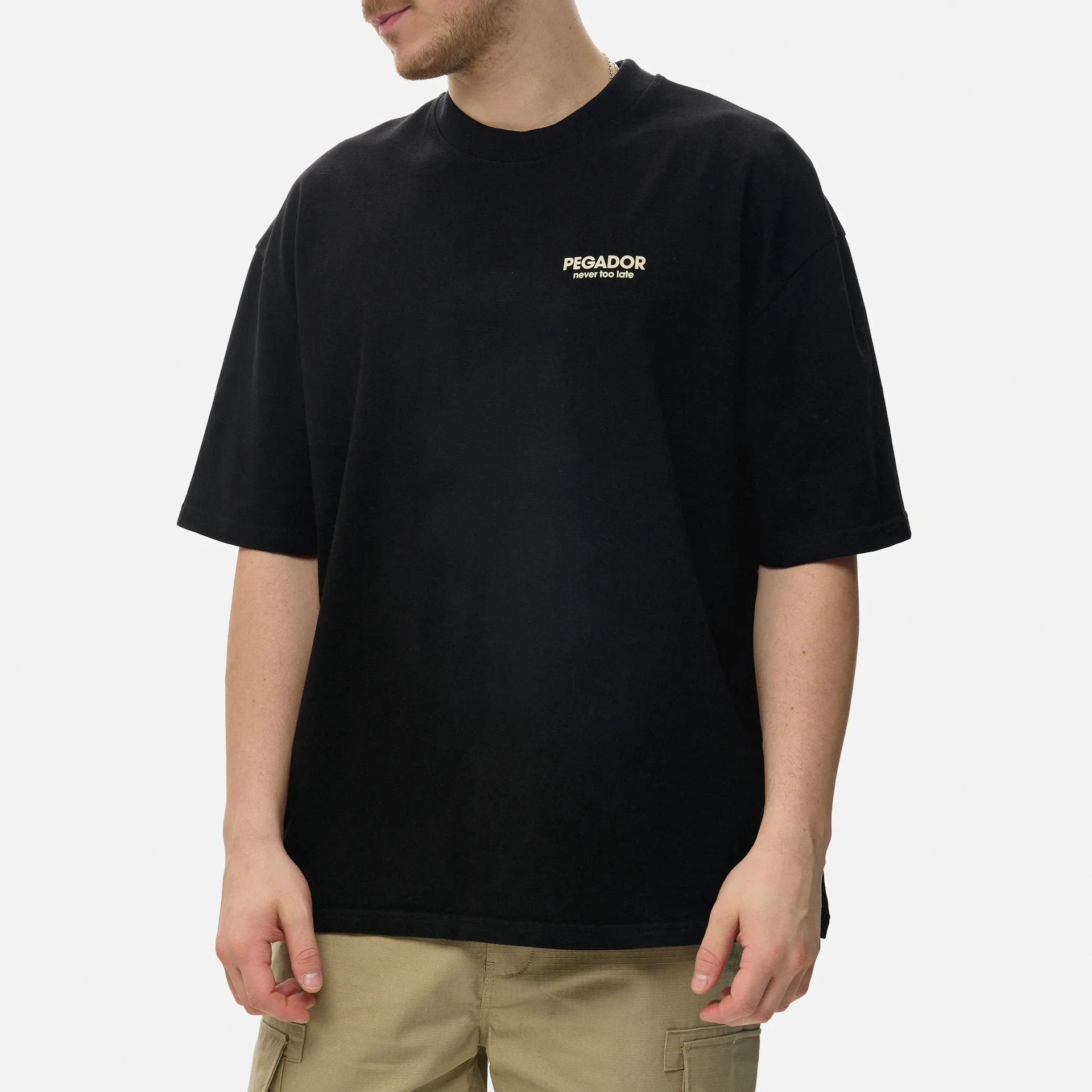 PEGADOR Alchar Oversized T-Shirt Washed Black