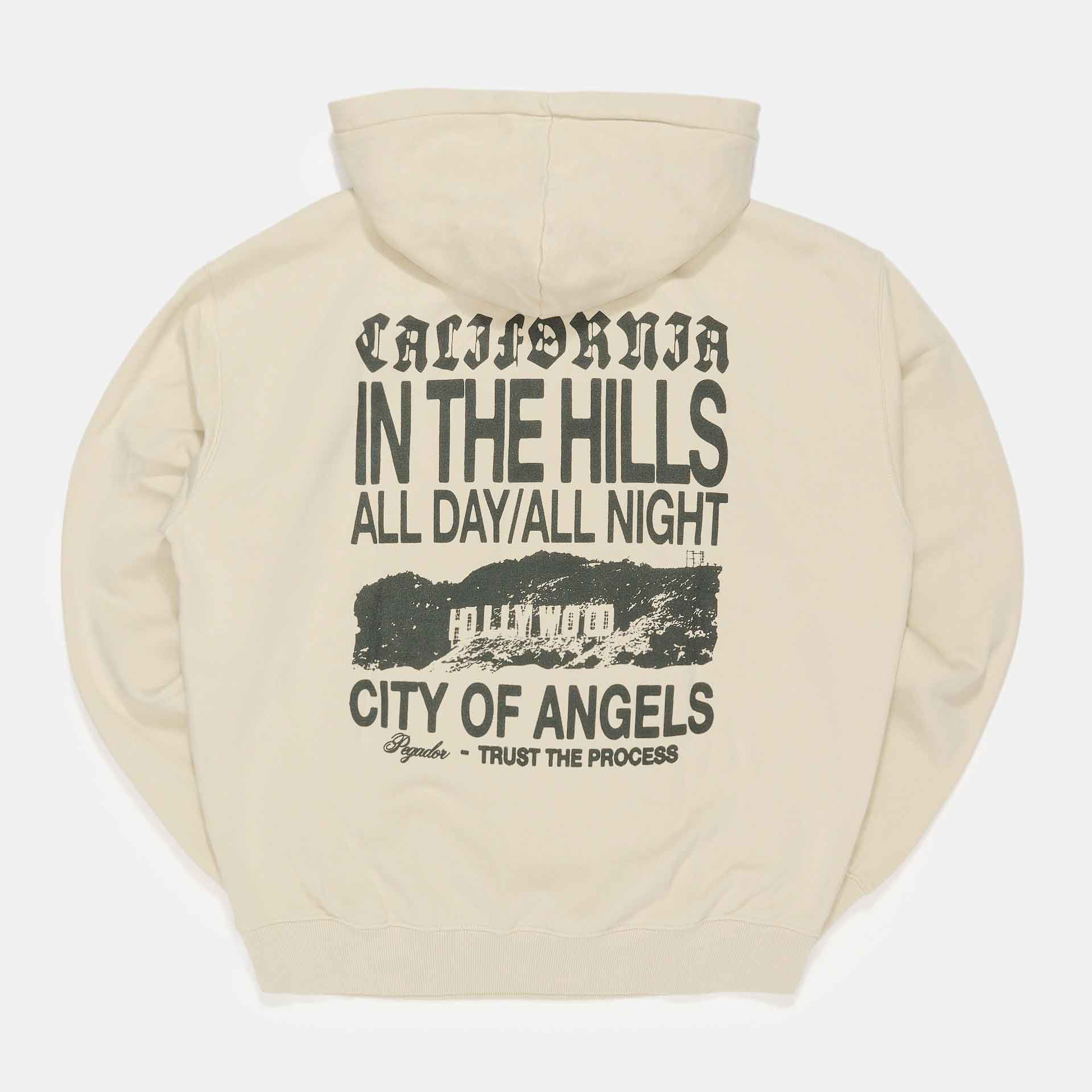 PEGADOR Wallace Oversized Hoodie Vintage Washed Angels Cream