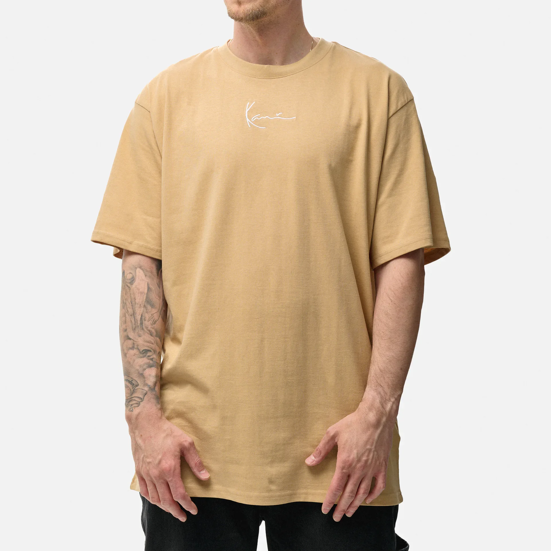 Karl Kani Small Signature Essential T-Shirt Brown
