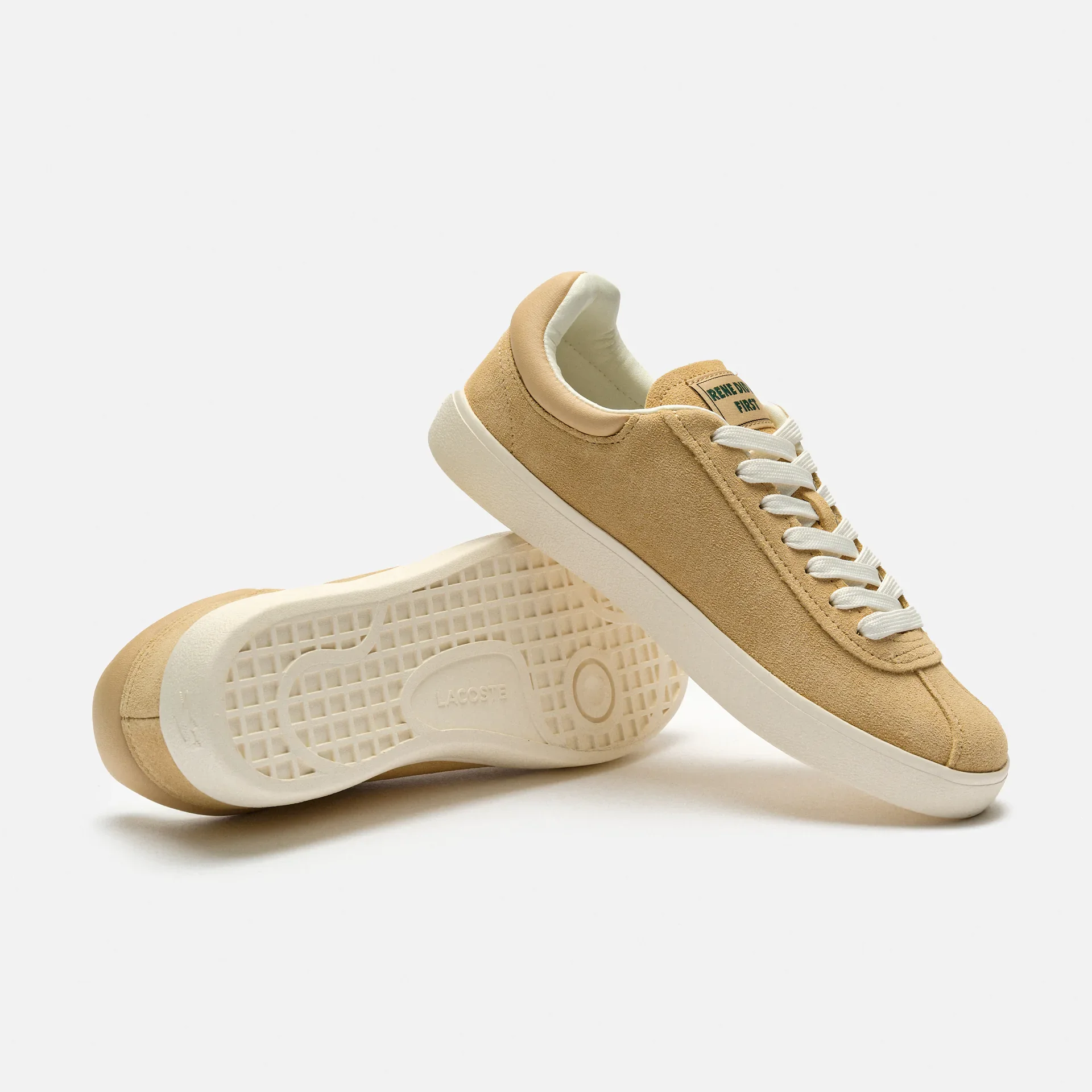 Lacoste Baseshot Tonal Leather Sneaker Light Brown/Offwhite
