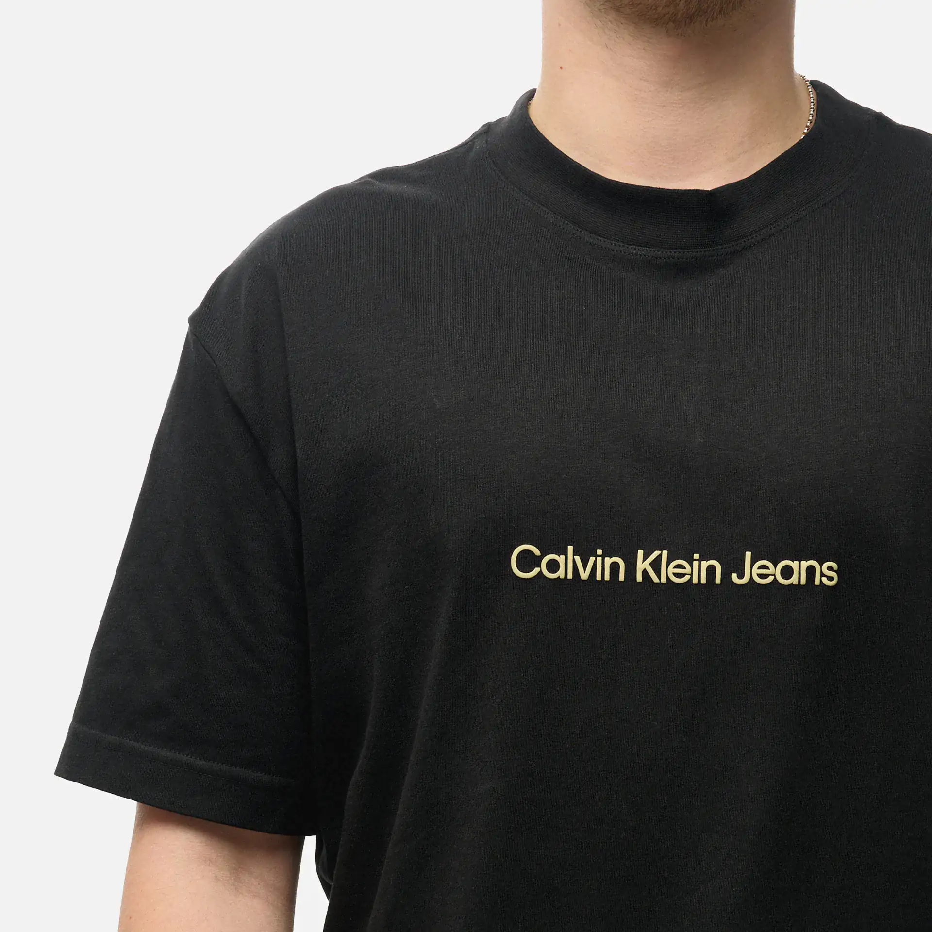 Calvin Klein Jeans Square Frequency Logo T-Shirt Black