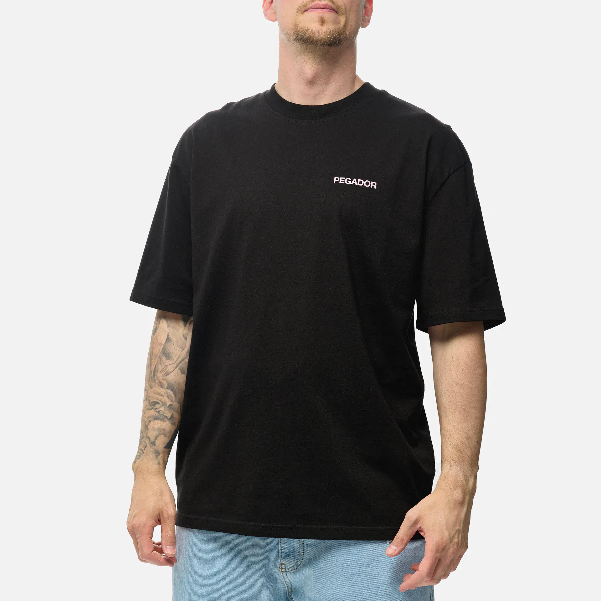 PEGADOR Aleso Oversized T-Shirt Washed Black