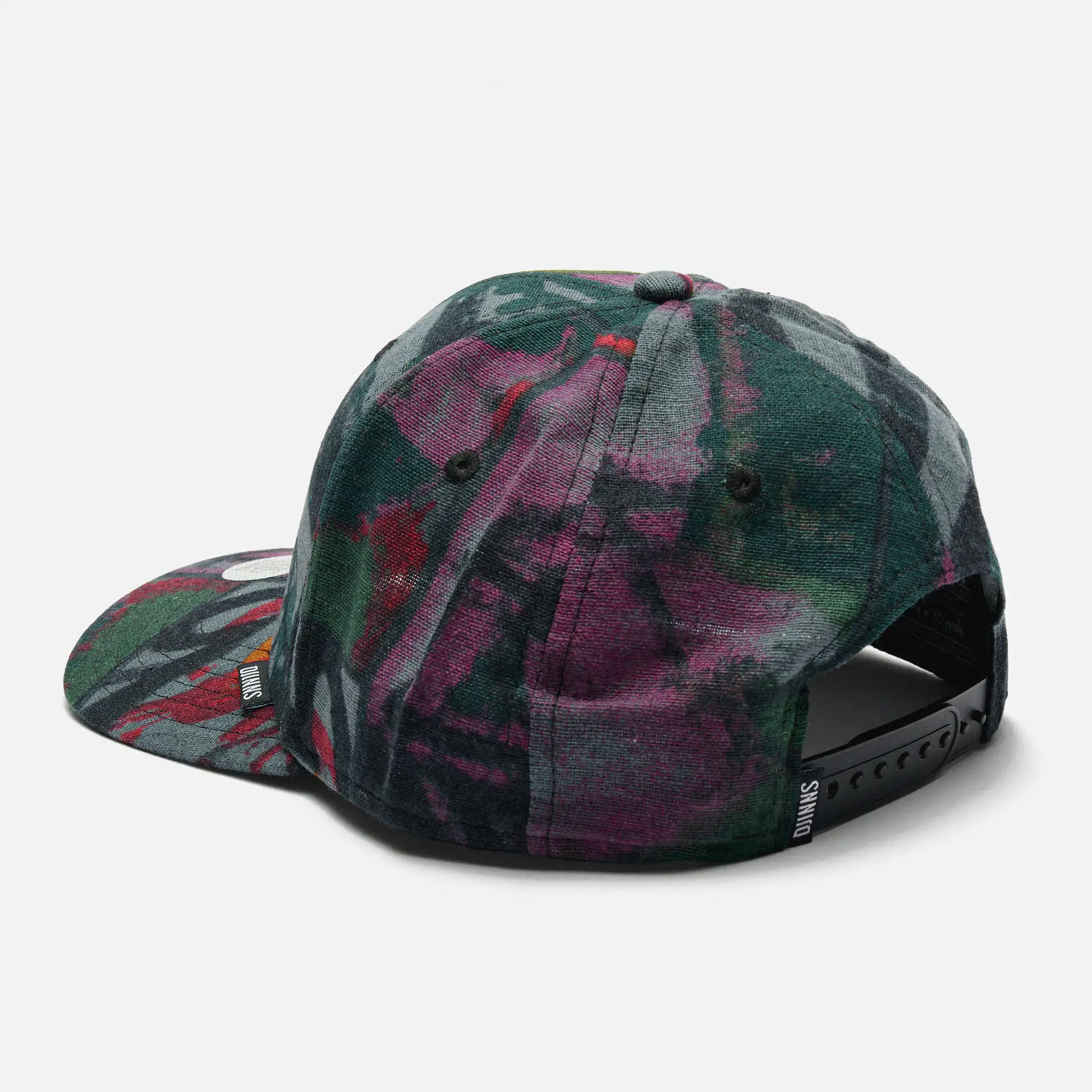 DJINNS 6 Panel TrueFit Cap ArtyAbstract Green/Wine