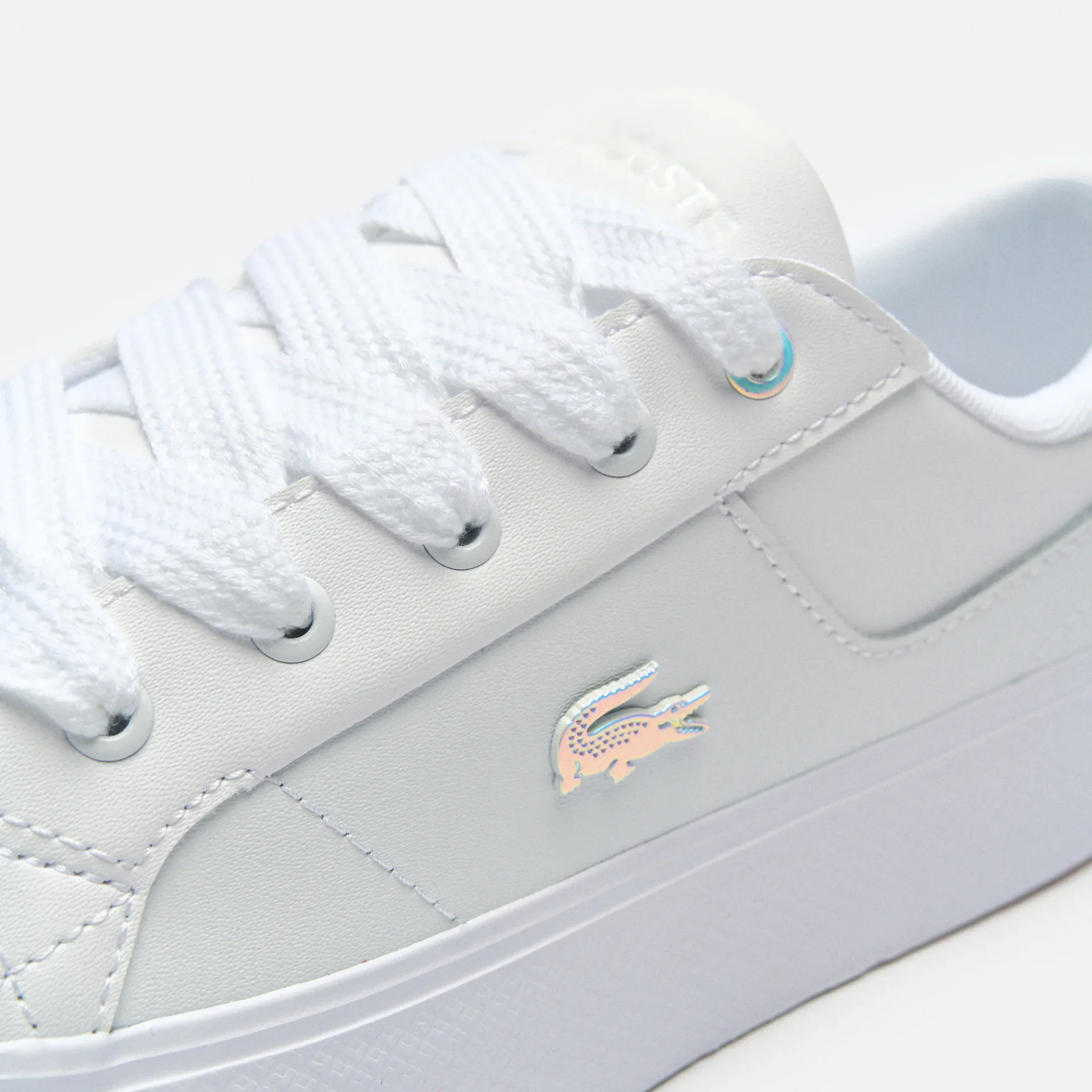 Lacoste Ziane Platform Leather Sneakers White/Light Pink