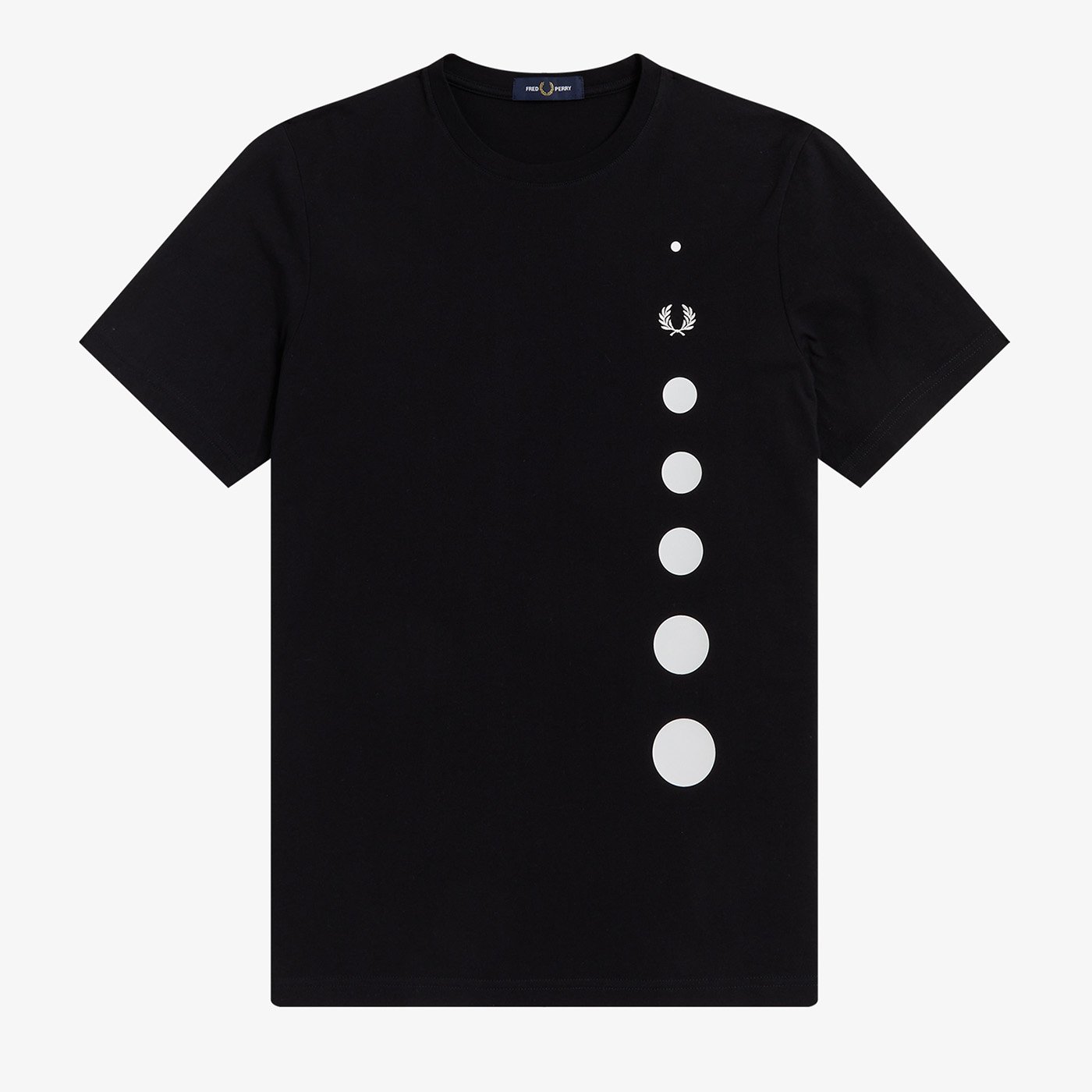 Fred Perry T-Shirt mit Punktmuster Black