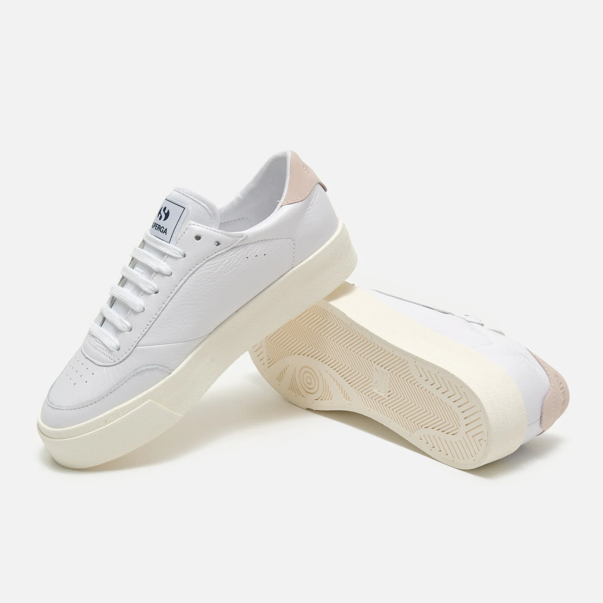 Superga 3843 Clubesse Platform Sneaker White/Violet