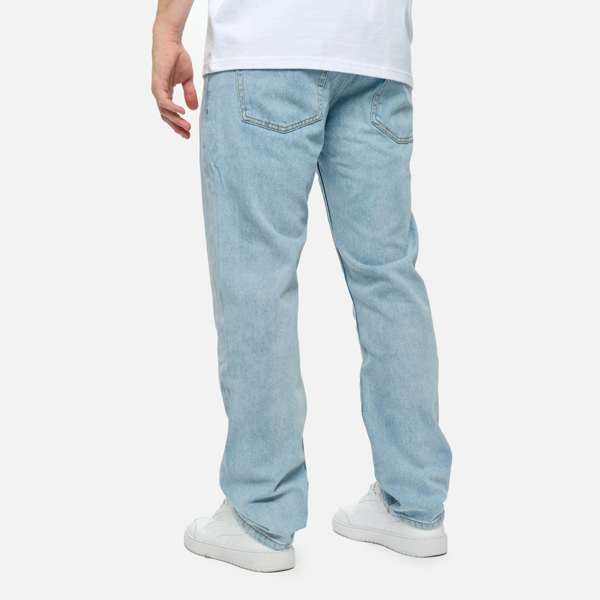 PEGADOR Sudel Straight Jeans Washed Light Blue