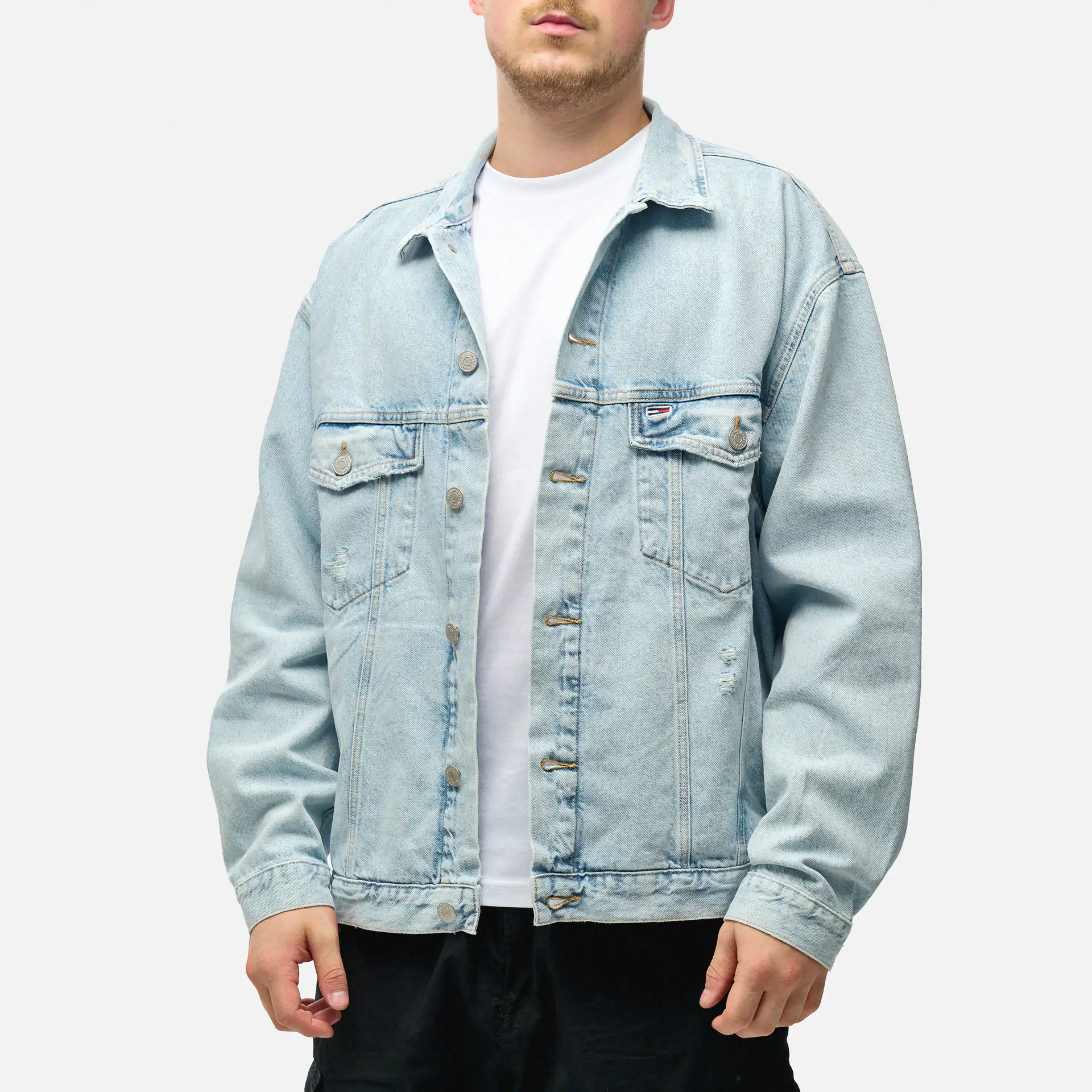 Tommy Jeans Oversized Jacket Arch Denim Light