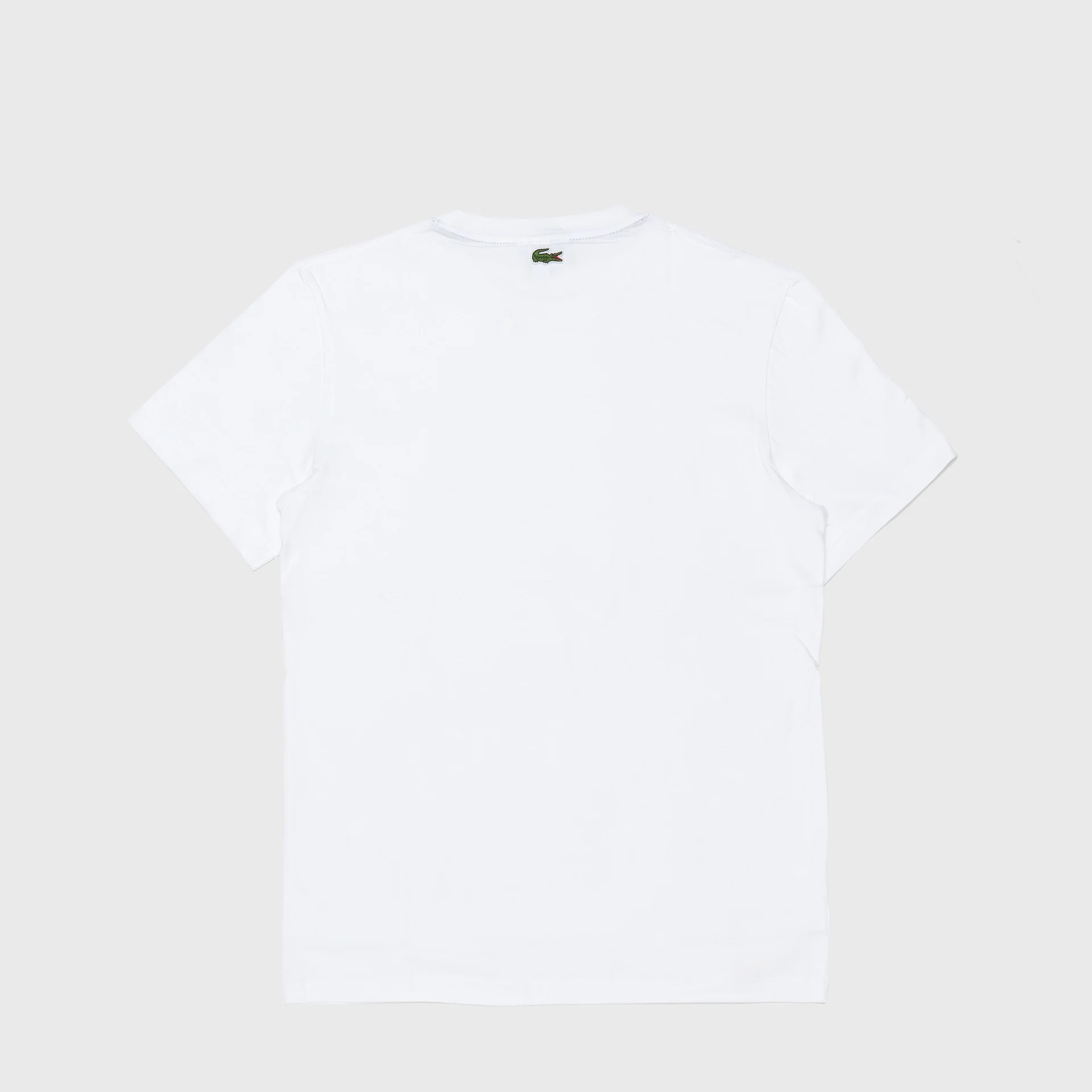 Lacoste Cotton Jersey Branded T-Shirt White