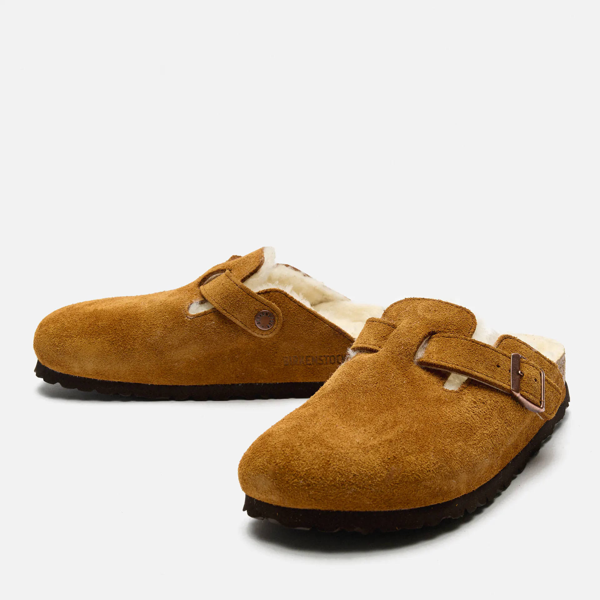 Birkenstock boston brown leather online