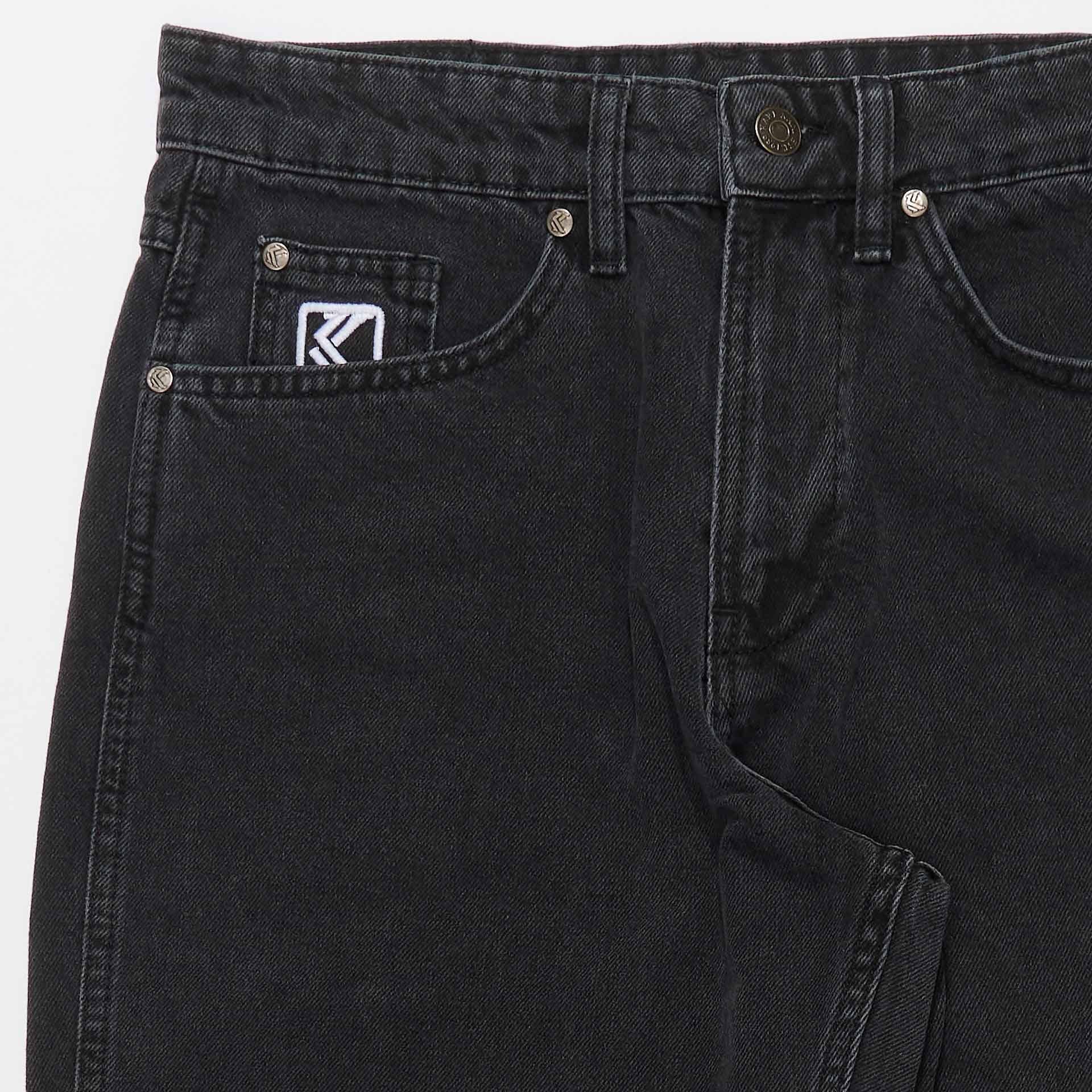 Karl Kani Small Signature Tapered Five Pocket Denim Vintage Black