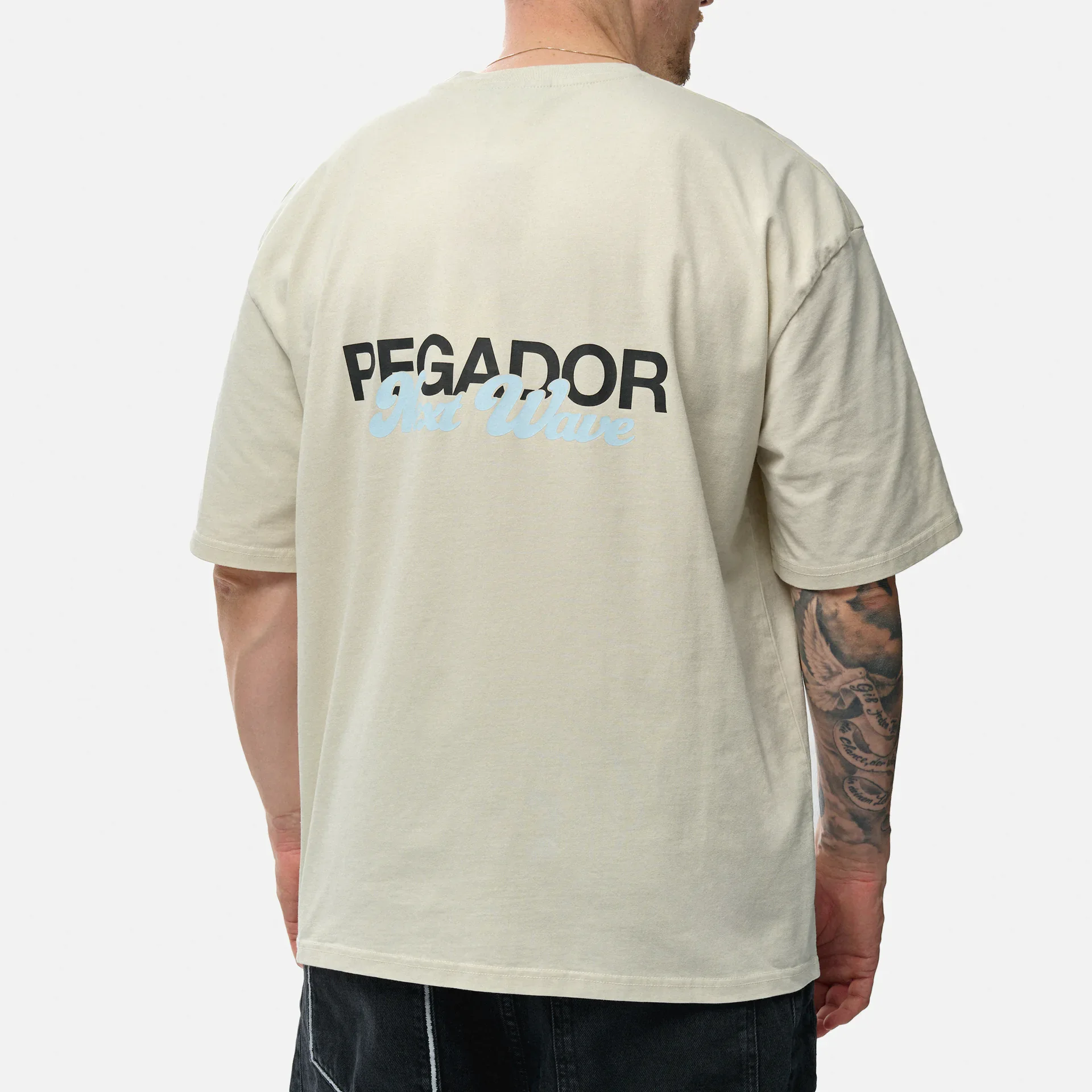PEGADOR Aleso Oversized T-Shirt Washed Salty Cream