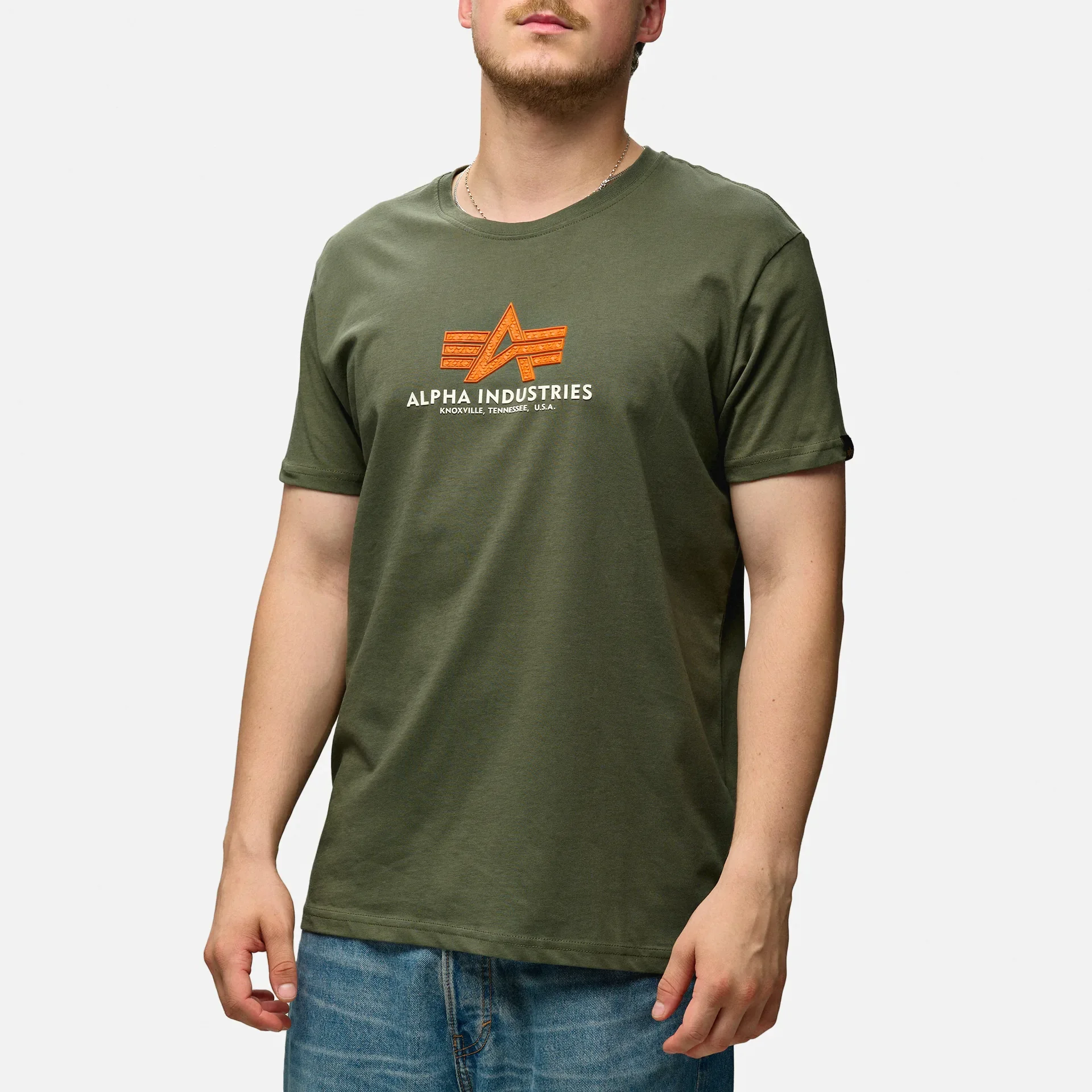 Alpha Industries Basic T-Shirt Rubber Dark Olive