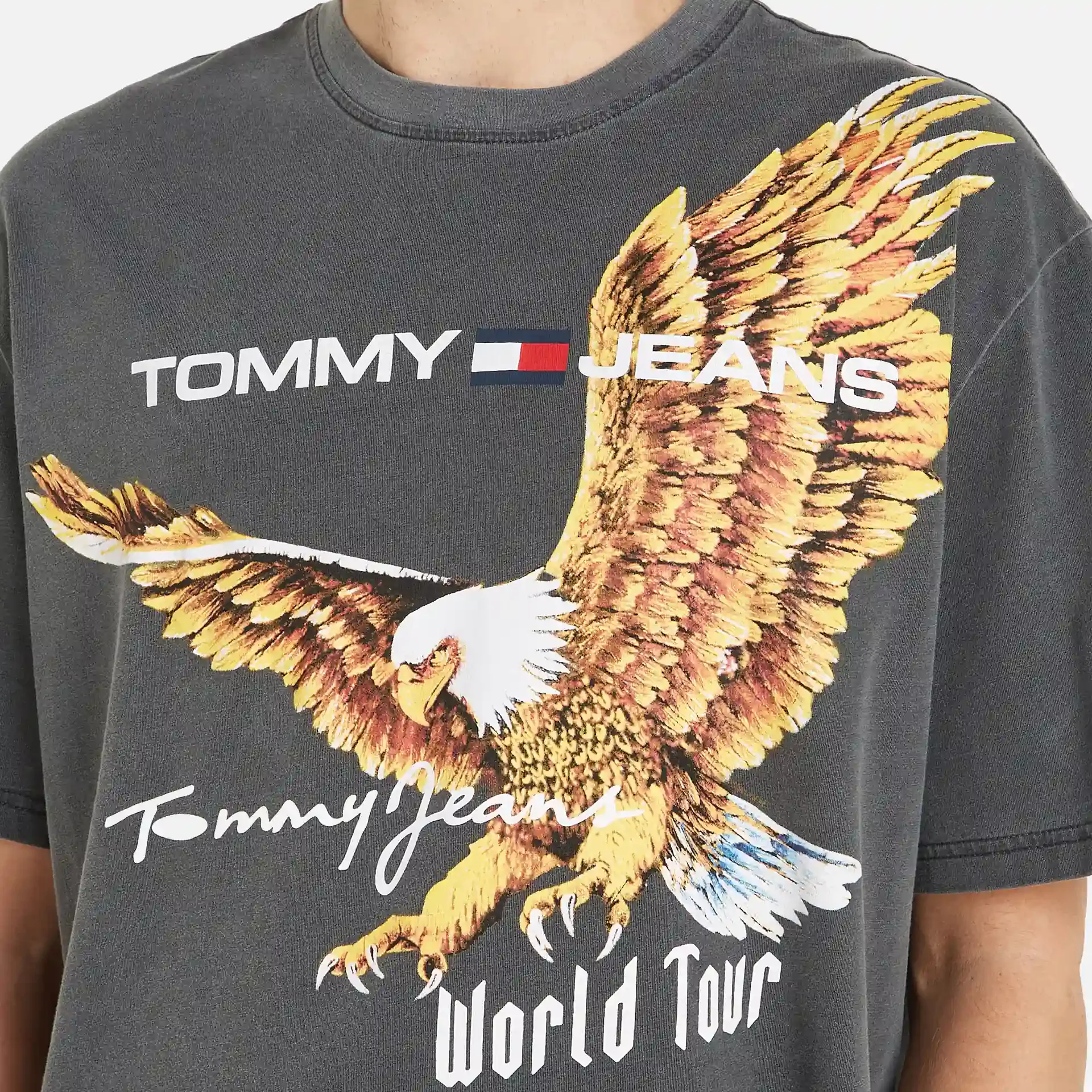 Tommy Jeans Vintage Eagle T-Shirt New Charcoal