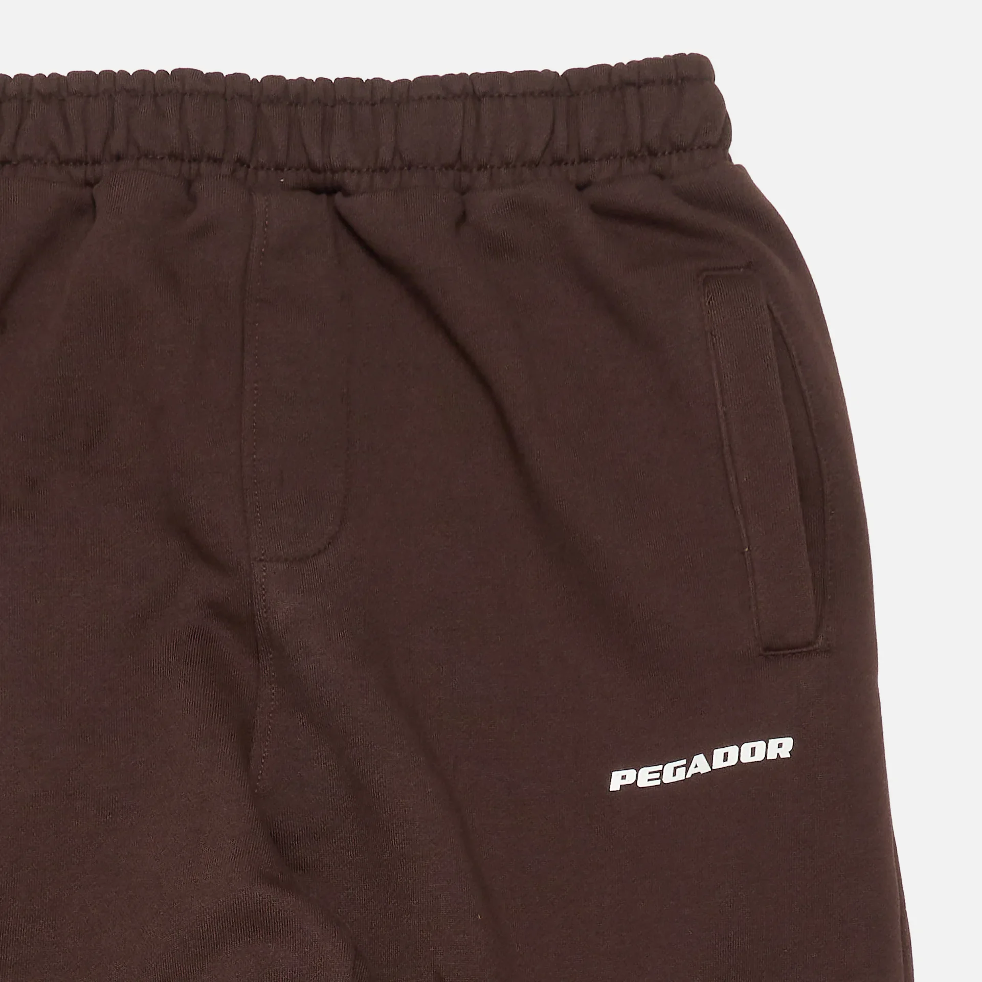 PEGADOR Logo Wide Sweat Pants washed oak brown gum