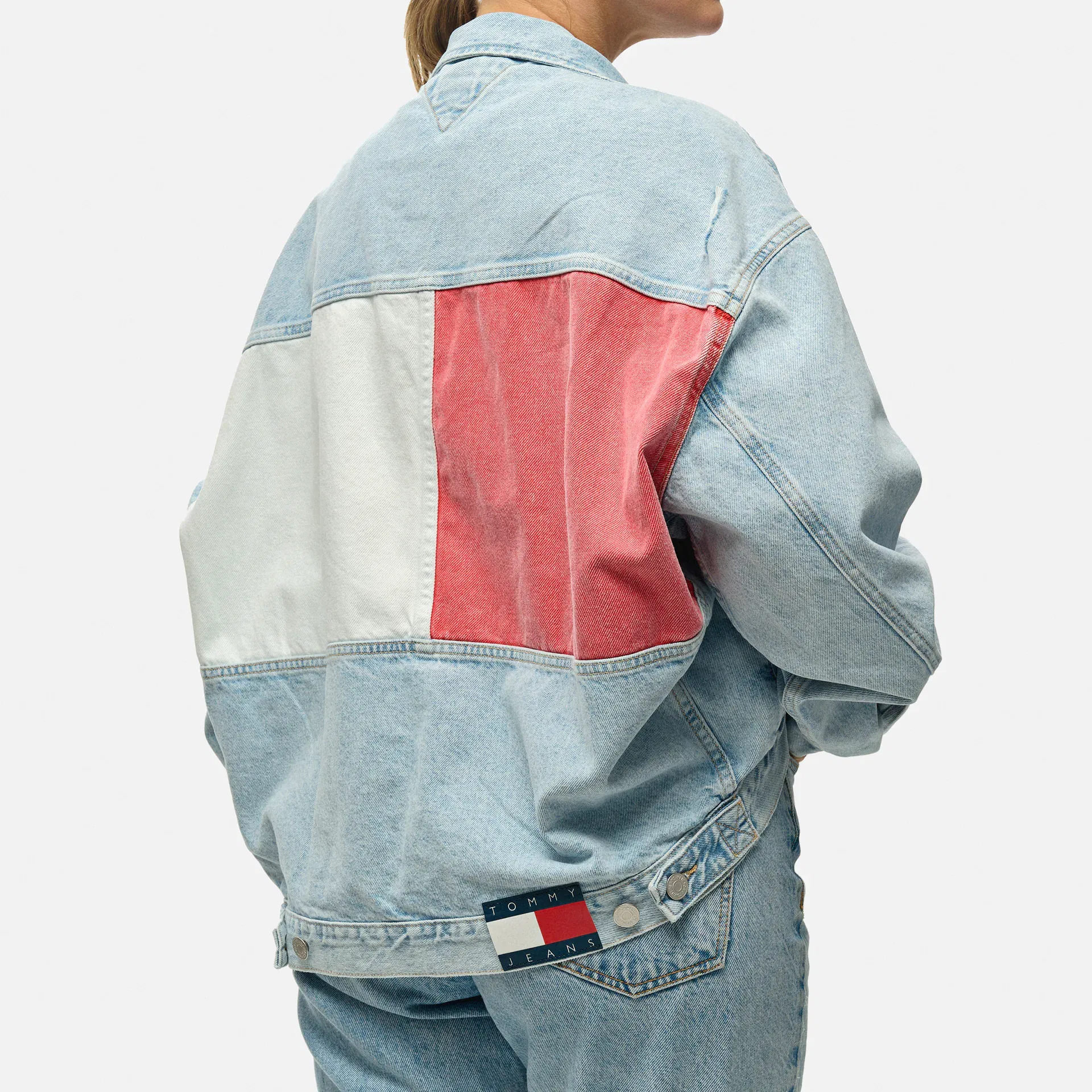 Tommy Jeans Oversized Jacket Arch Denim Light