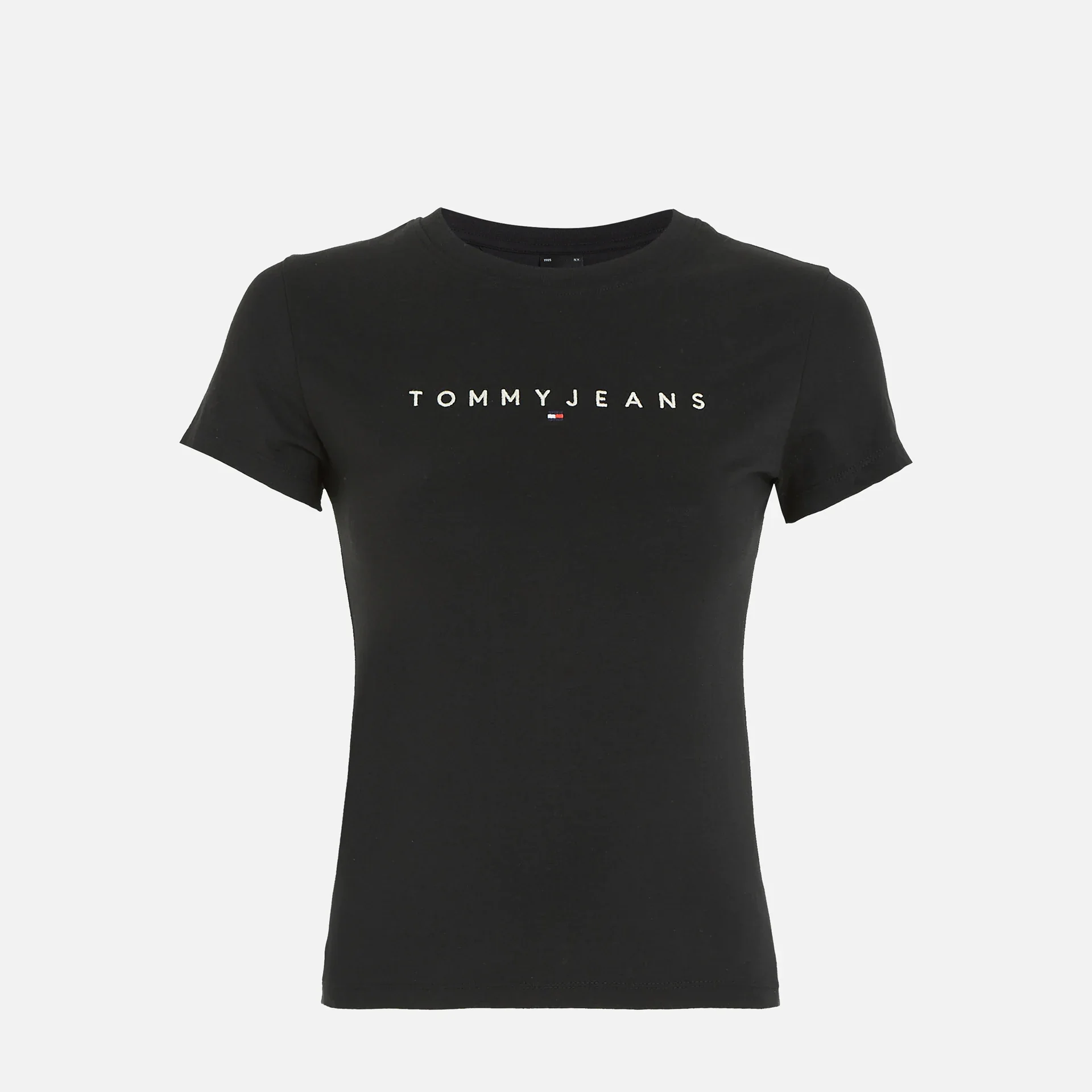 Tommy Jeans Slim Linear T-Shirt Black