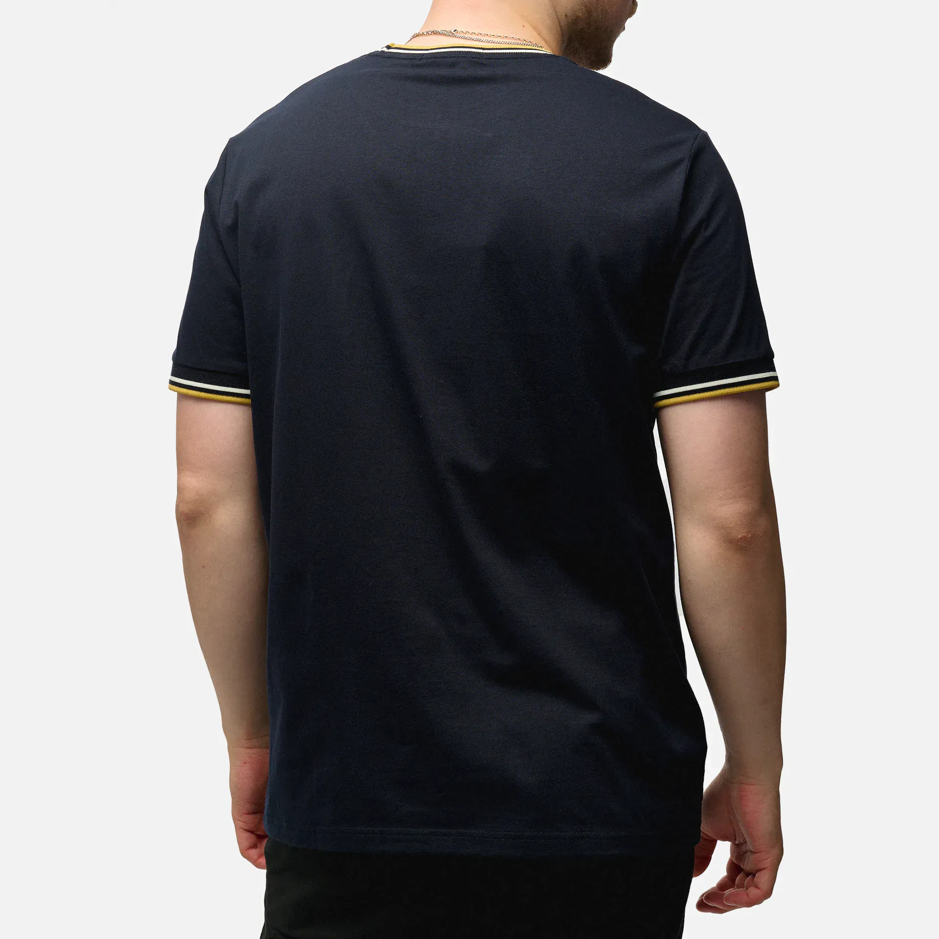 Fred Perry Twin Tipped T-Shirt Navy/Ecru/Honeycomb