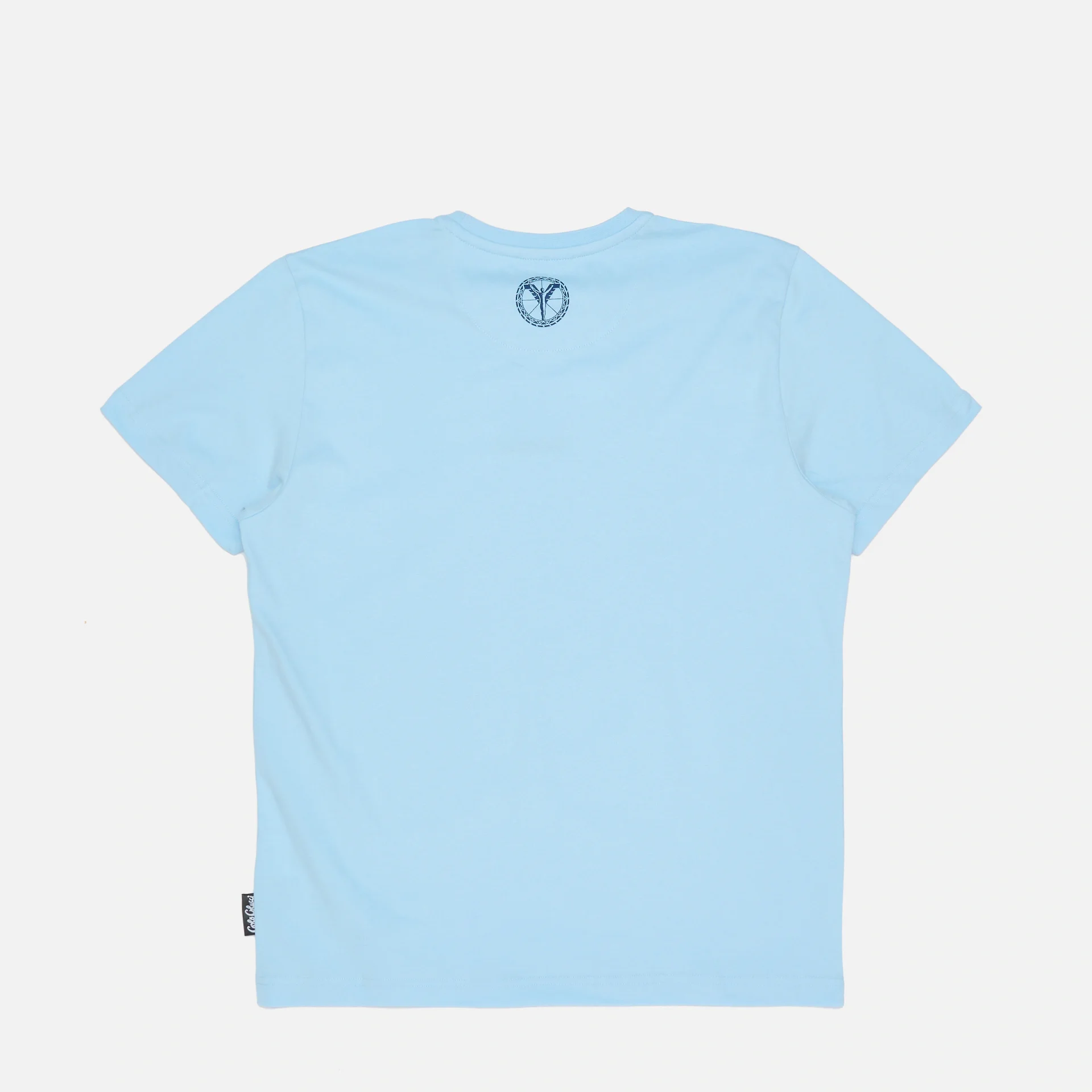 Carlo Colucci T-Shirt Basic Line Light Blue