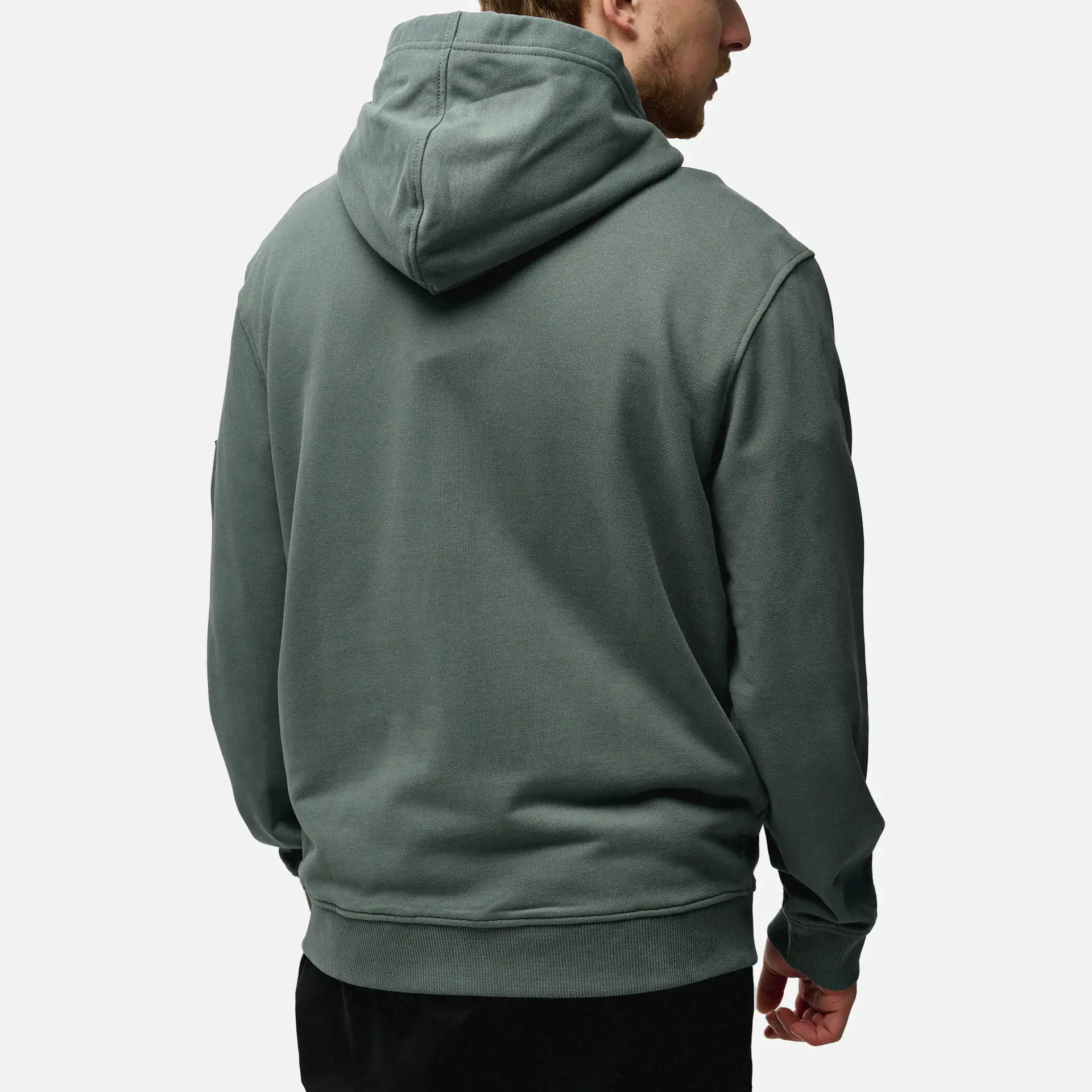 Calvin Klein Jeans Badge Zip Through Hoodie Grey