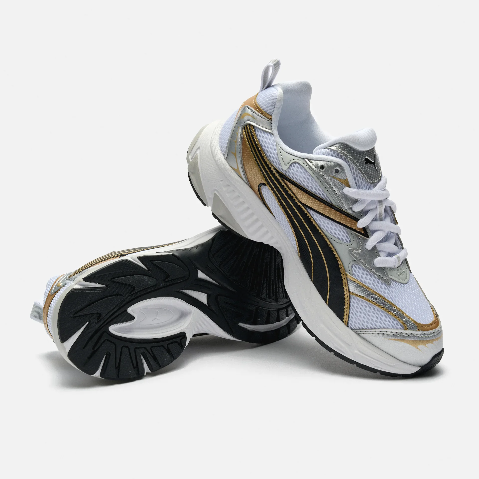 PUMA Morphic Sneaker White/Gold/Silver