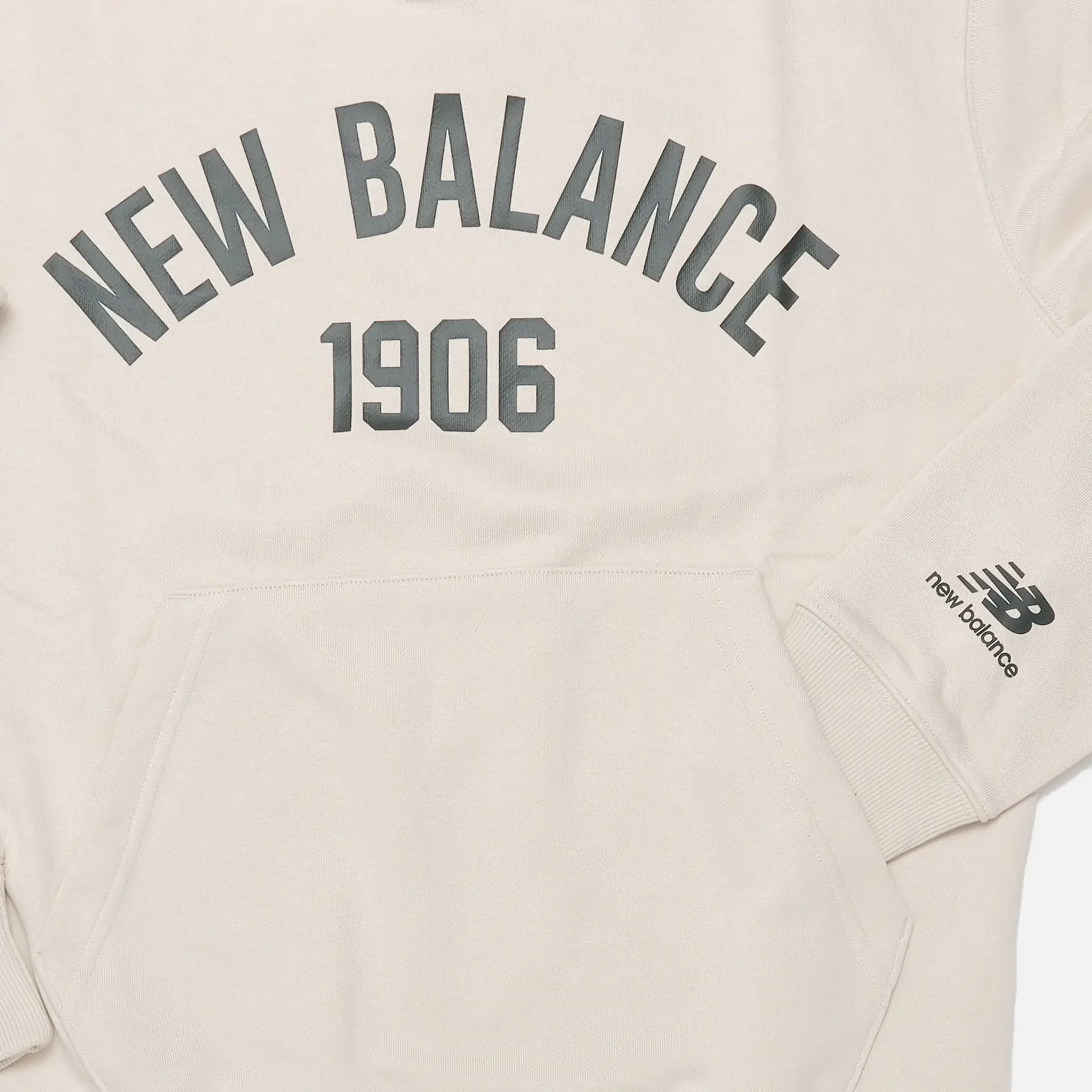 New Balance Essential Fleece Hoodie Washed White