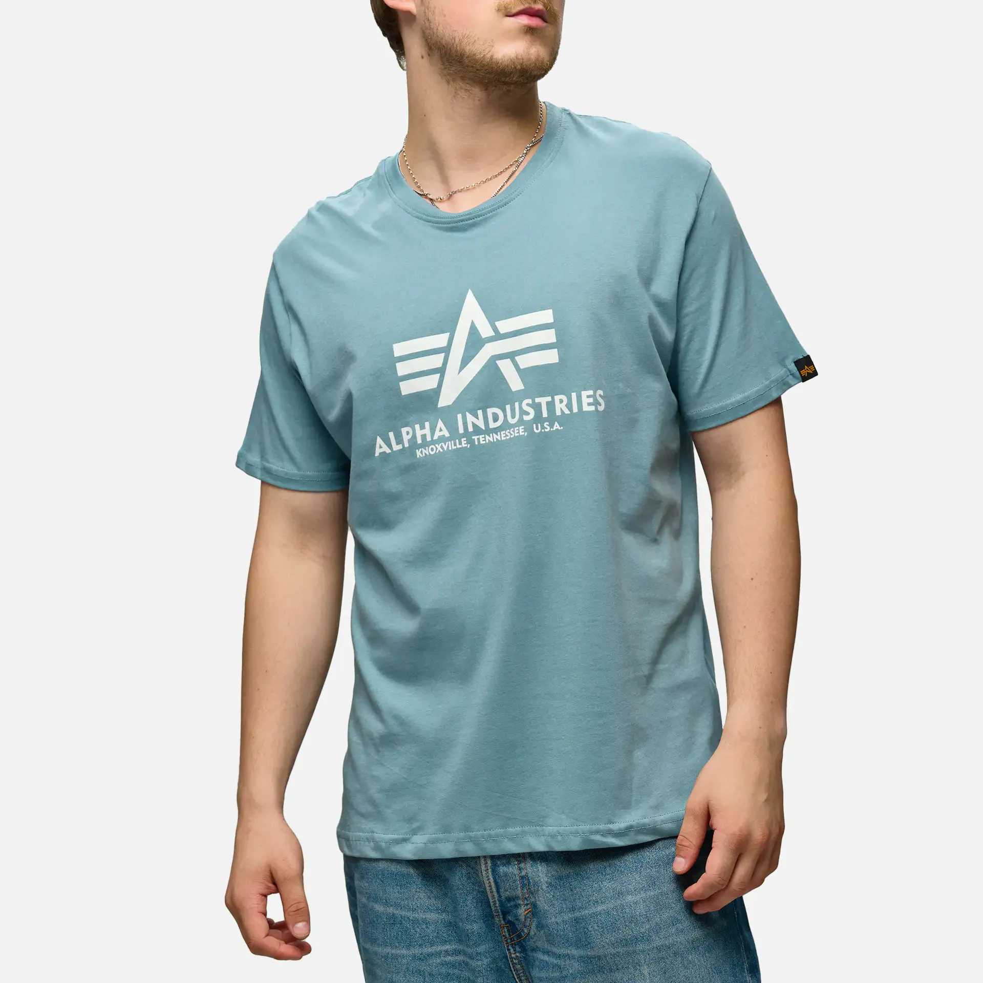 Alpha Industries Basic T-Shirt Grey/Blue