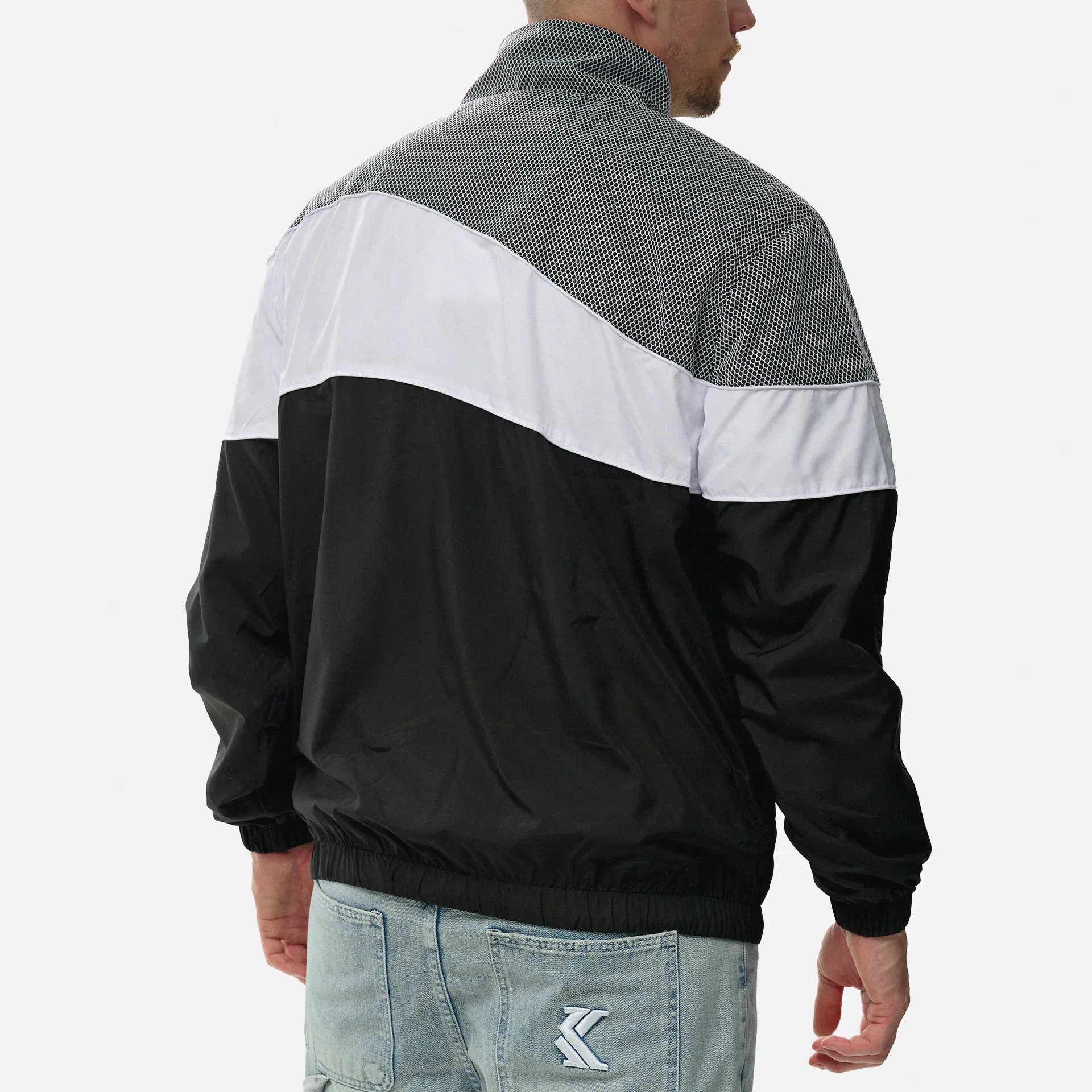 Karl Kani Wavy Retro Block Trackjacket Black White