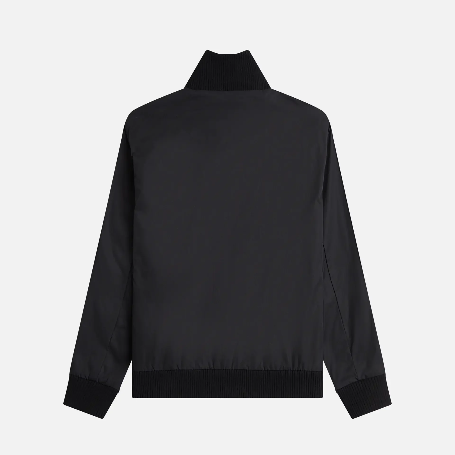 Fred Perry Knitted Rip Tennis Bomber Jacket Black