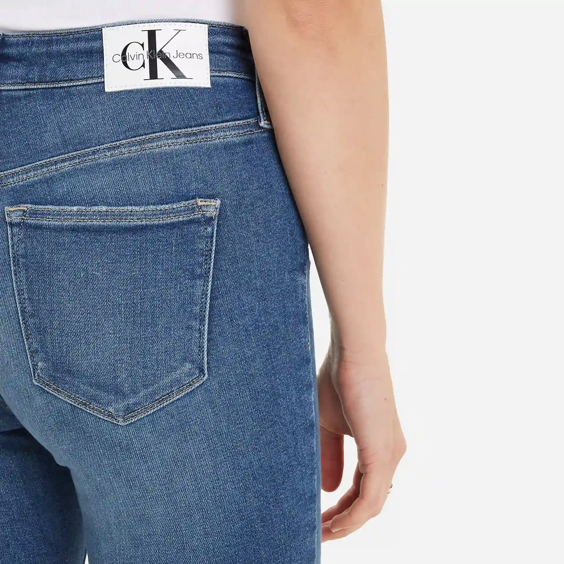 Calvin Klein Jeans High Rise Super Skinny Ankle Denim Medium