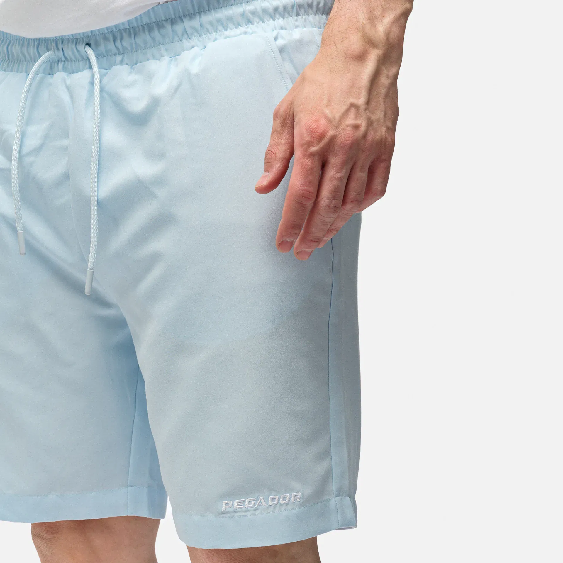 PEGADOR Logo Swim Shorts Baby Blue