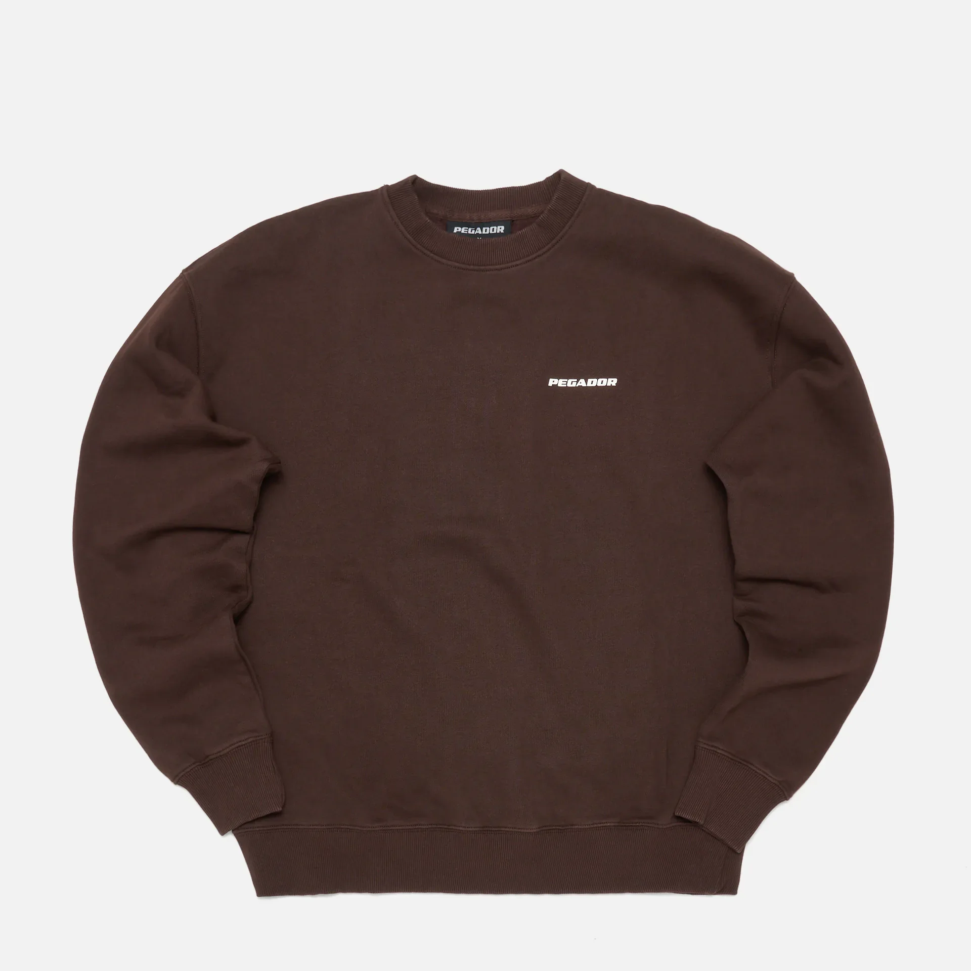 PEGADOR Logo Oversized Sweater Washed Oak Brown Gum