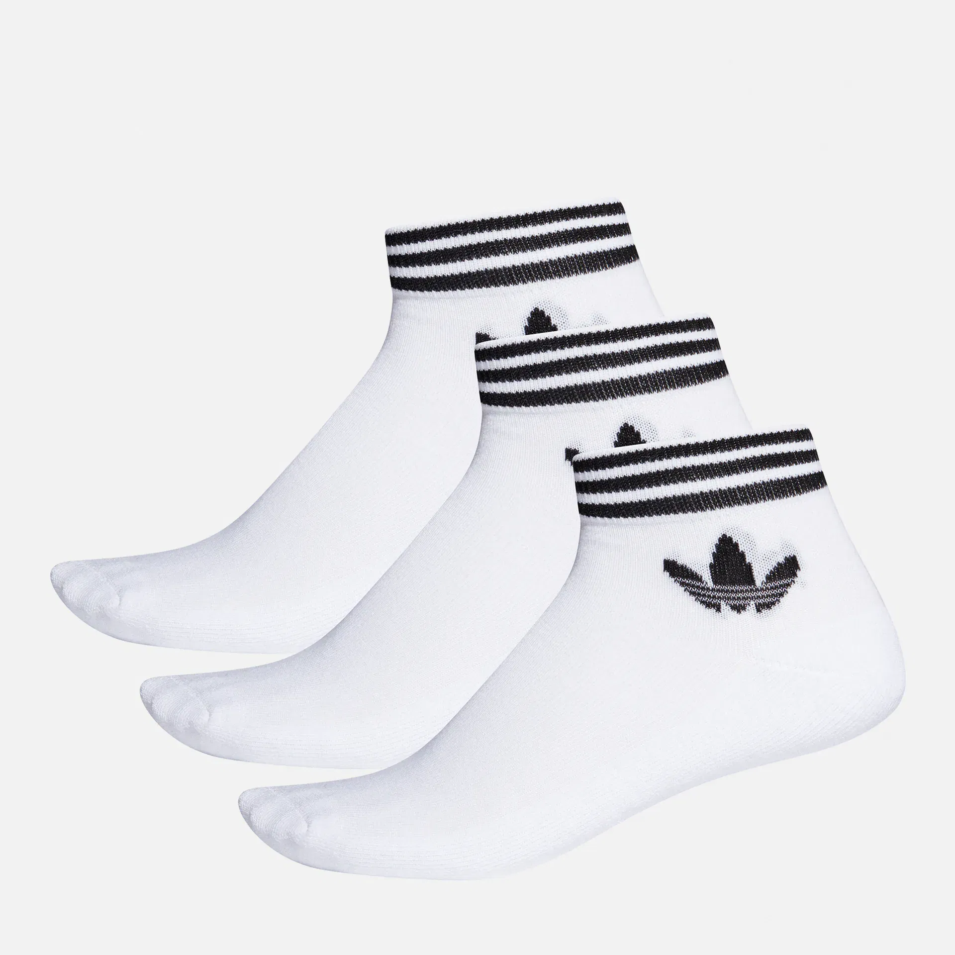 adidas Originals Trefoil Ankle Socks White/Black