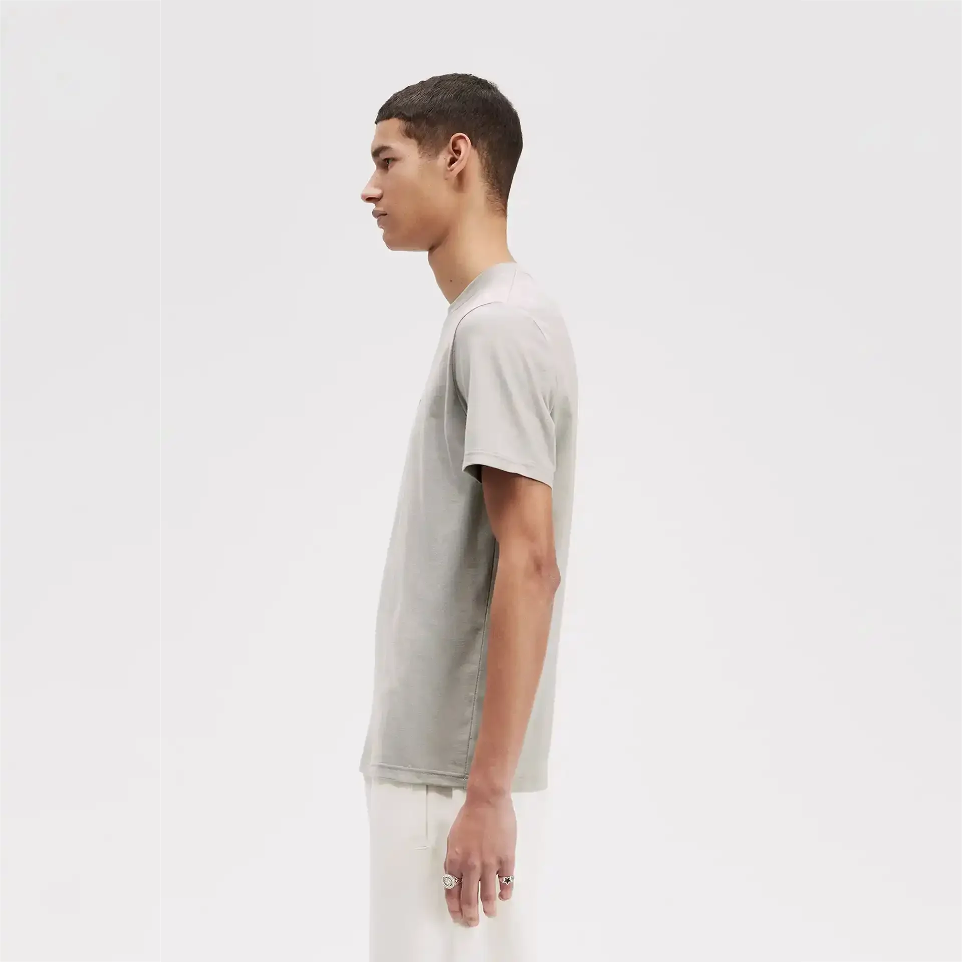 Fred Perry Embroidered T-Shirt Limestone