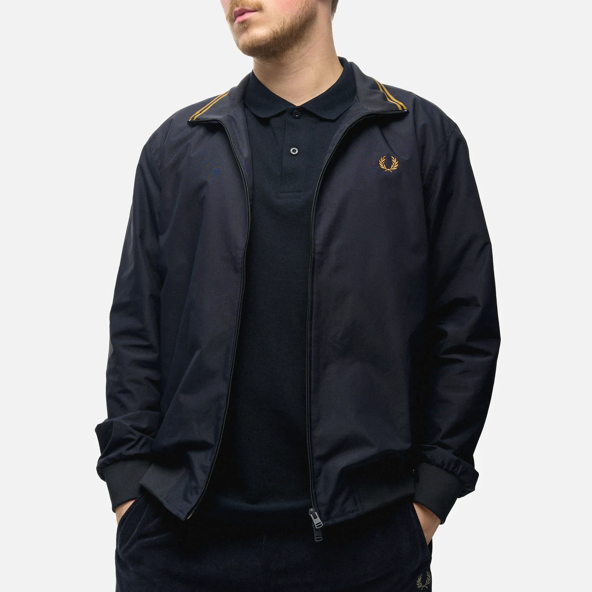 Fred Perry Brentham Jacket Navy