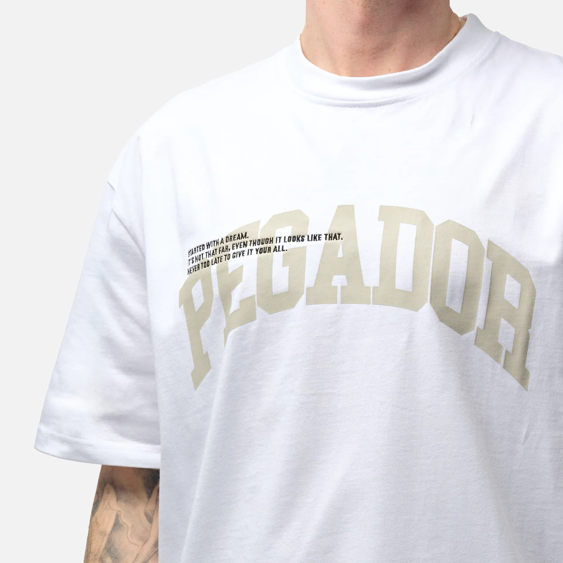 PEGADOR Gilford Oversized T-Shirt White