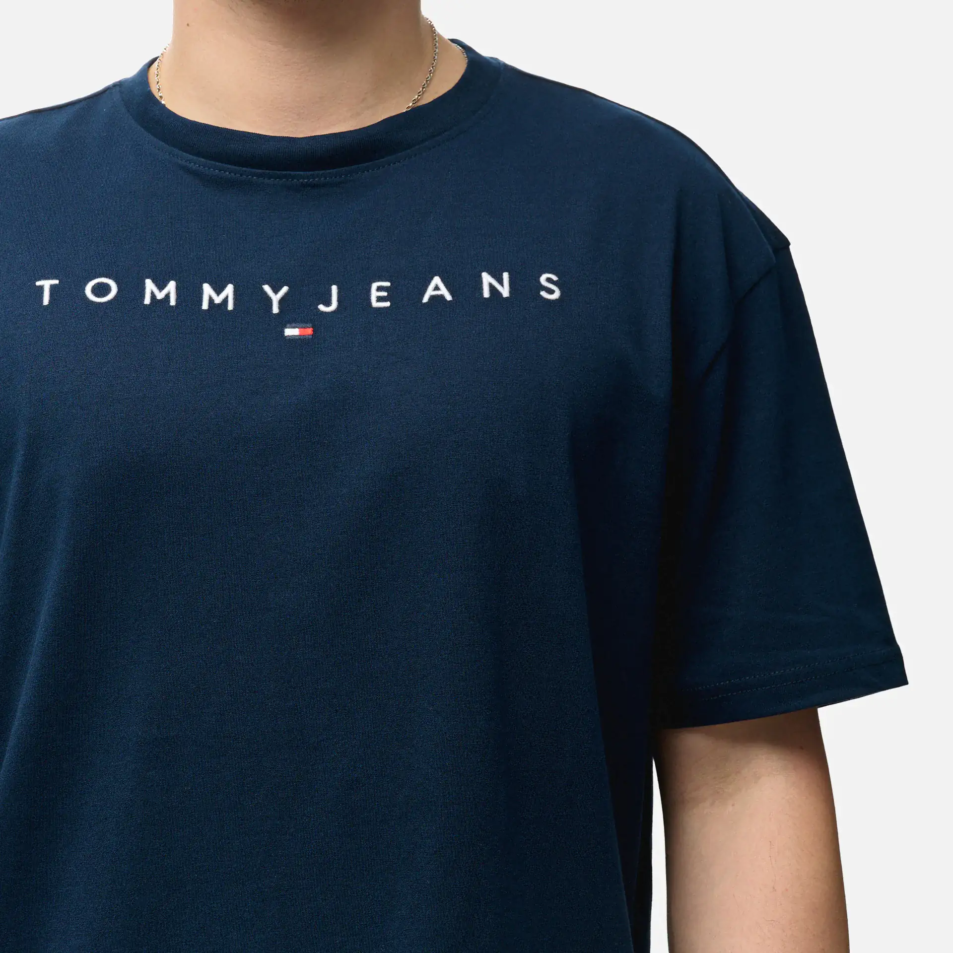 Tommy Jeans Linear Logo T-Shirt Dark Night Navy