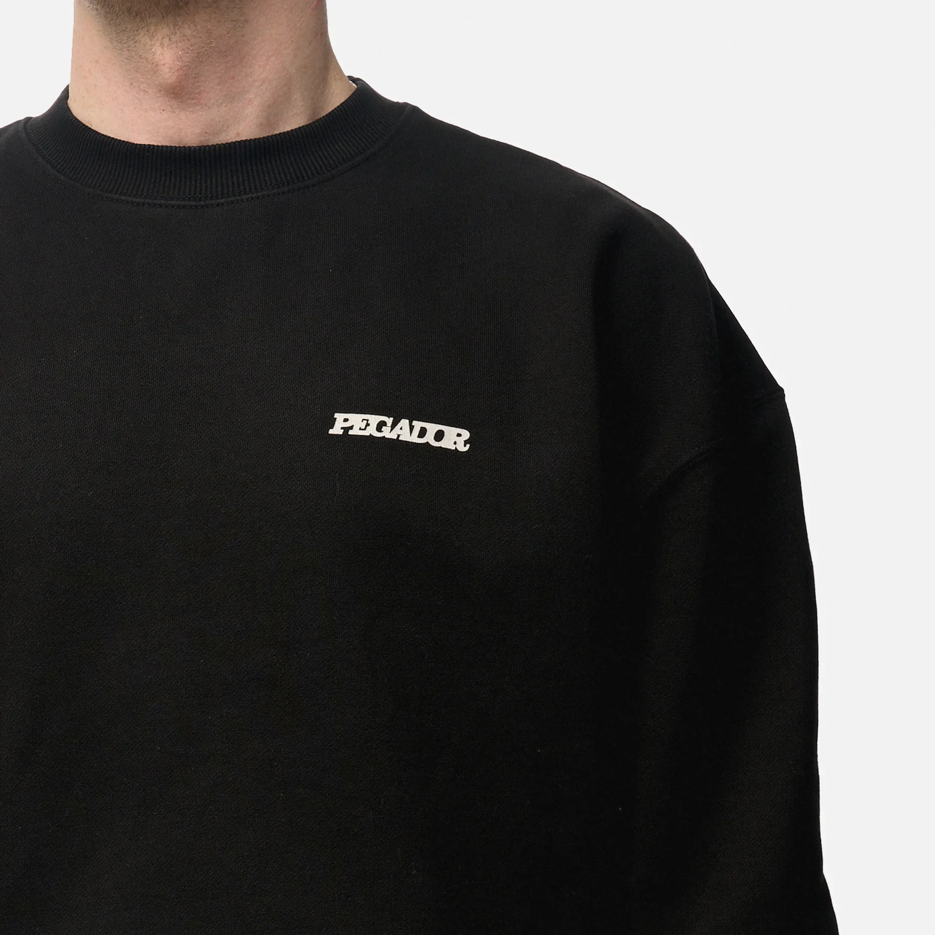 PEGADOR Bass Oversized Sweater Washed Black