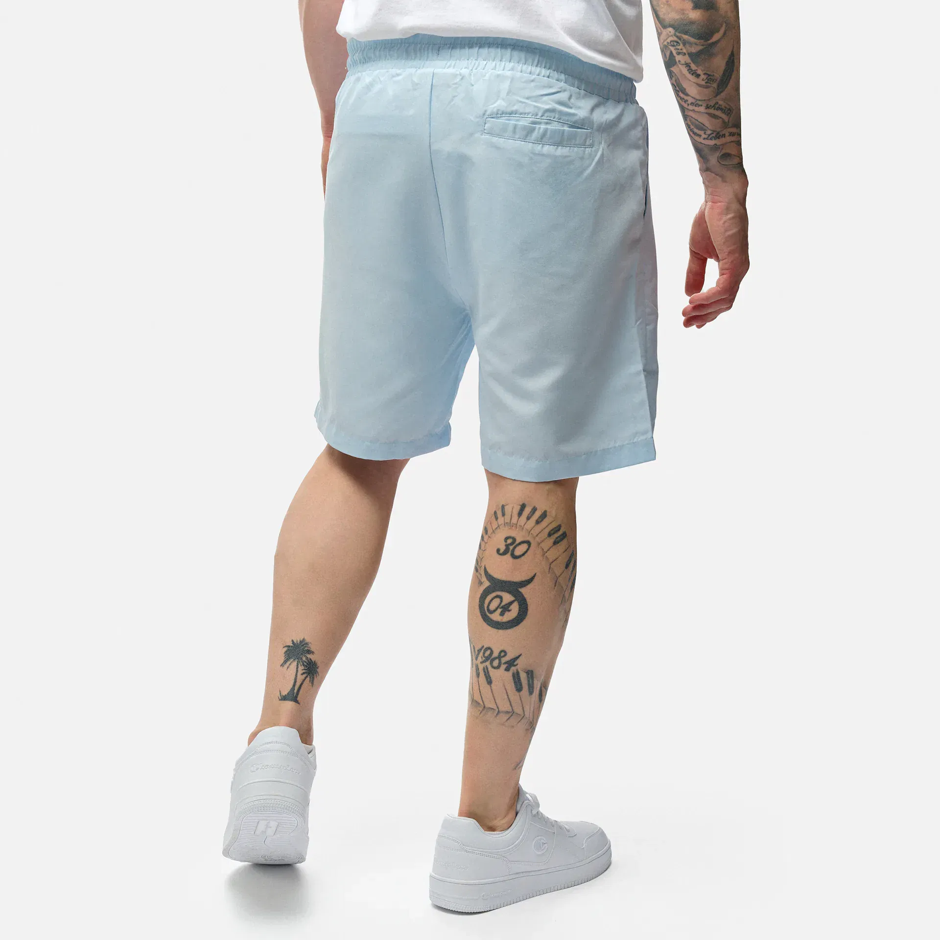 PEGADOR Logo Swim Shorts Baby Blue