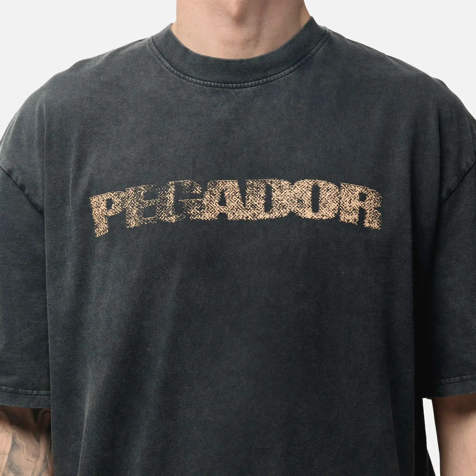 PEGADOR Filbert Oversized T-Shirt Vintage Black