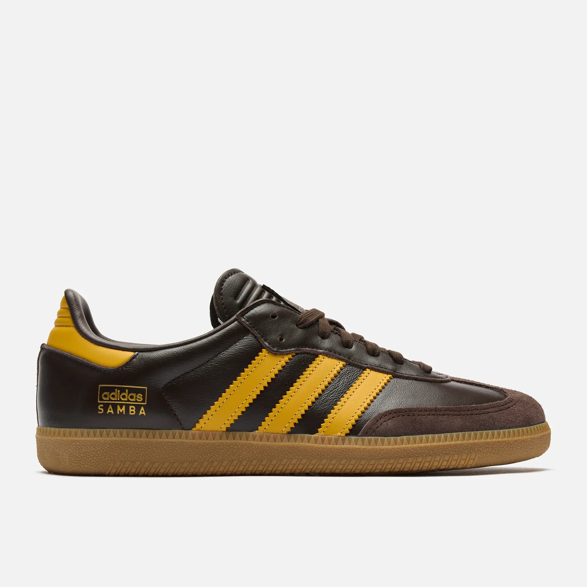 adidas Samba Sneaker OG Dark Brown/Preloved Yellow/Gum