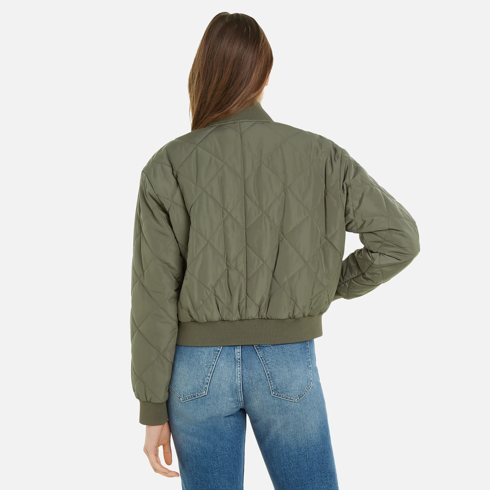 Calvin Klein Jeans LW Quilted Bomber Green