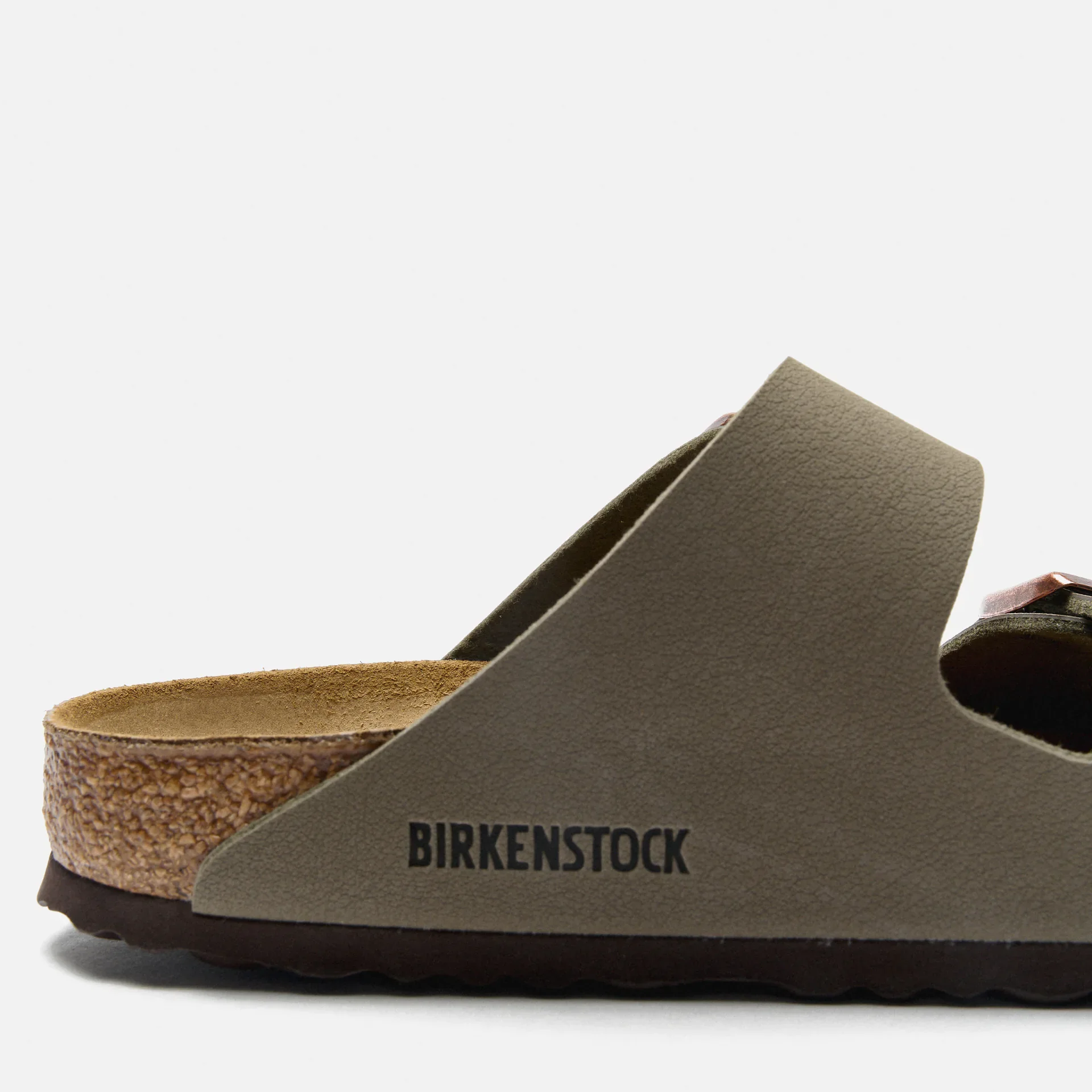 Birkenstock Arizona Birko-Flor Nubuck Sandals Stone