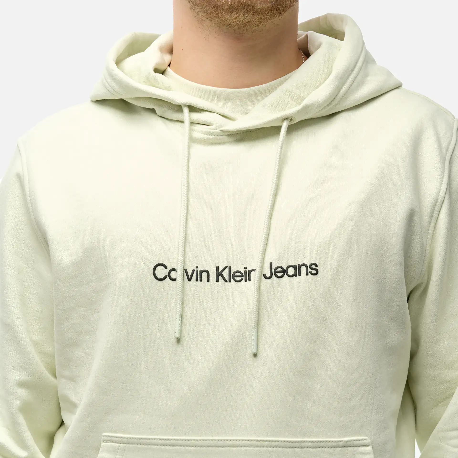 Calvin Klein Jeans Square Frequency Logo Hoodie Icicle