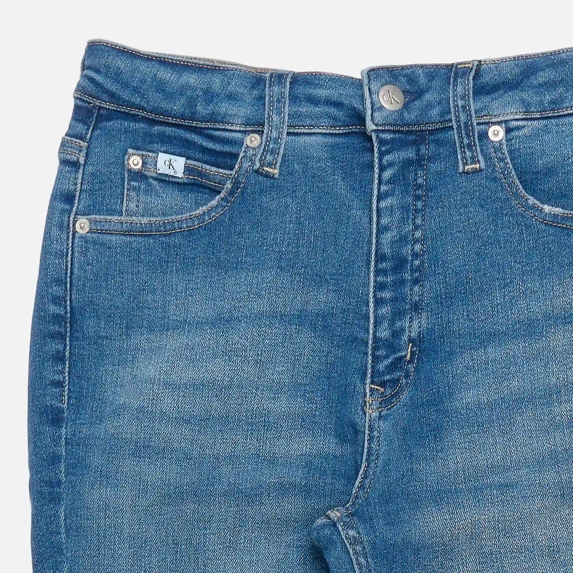 Calvin Klein Jeans High Rise Super Skinny Ankle Denim Medium